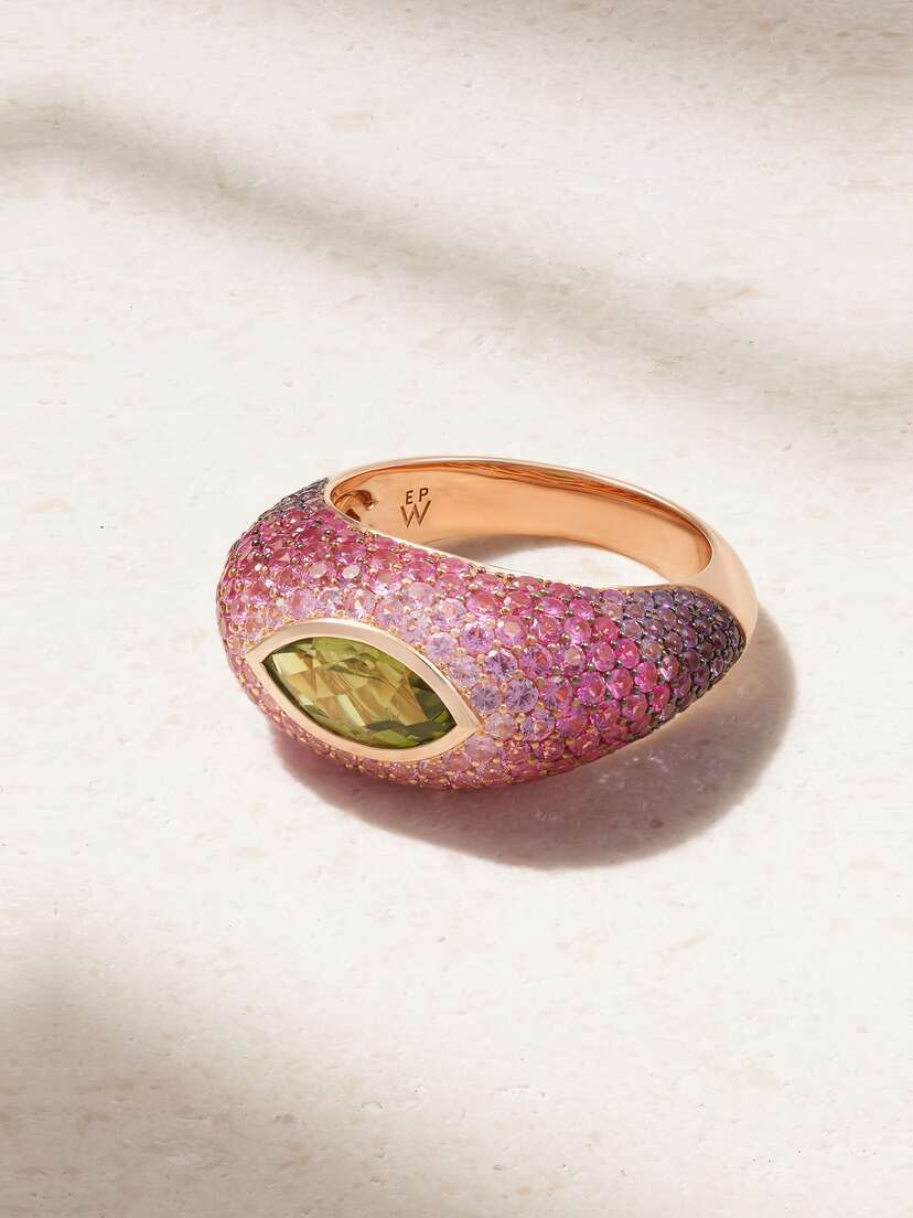 Emily P. Wheeler + Net Sustain 18-karat Recycled Rose Gold, Tourmaline And Sapphire Ring