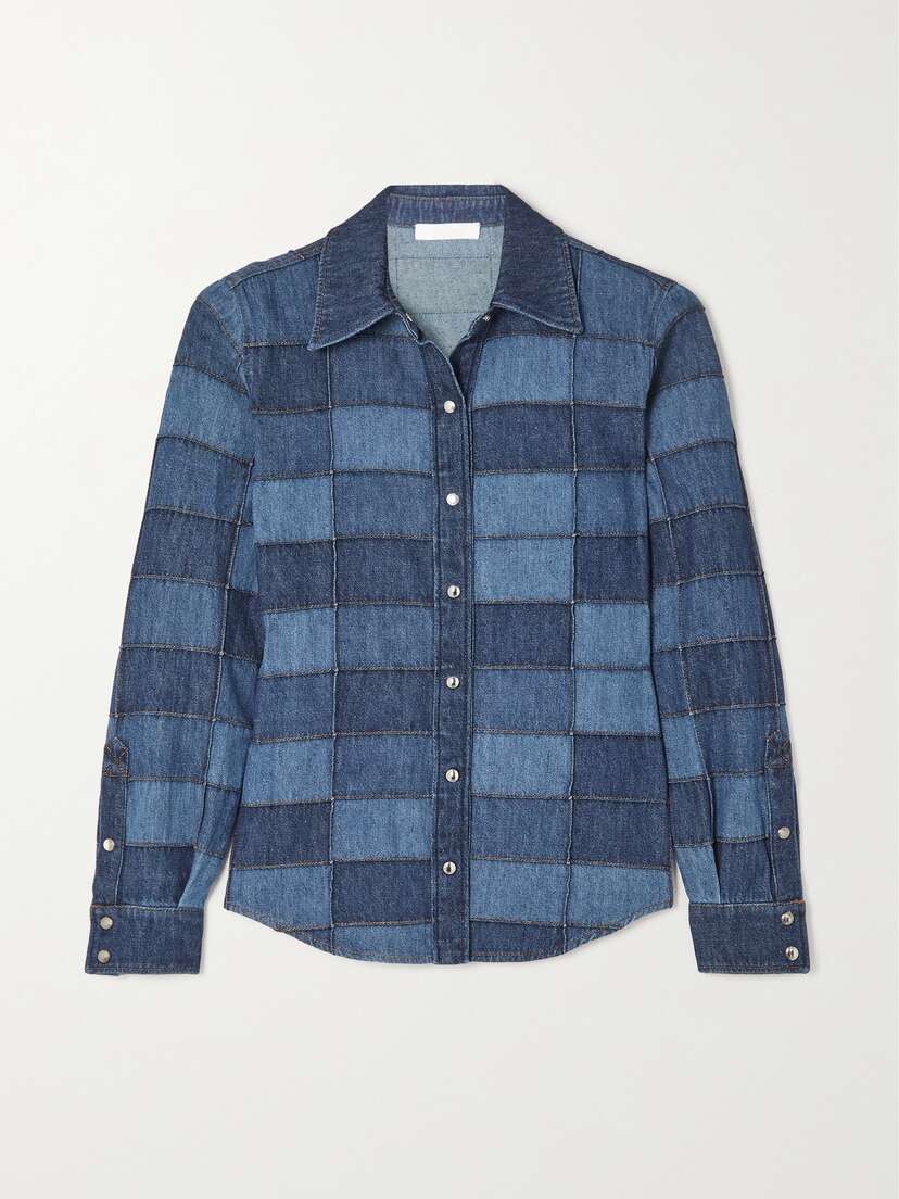 Chloé Patchwork Denim Shirt