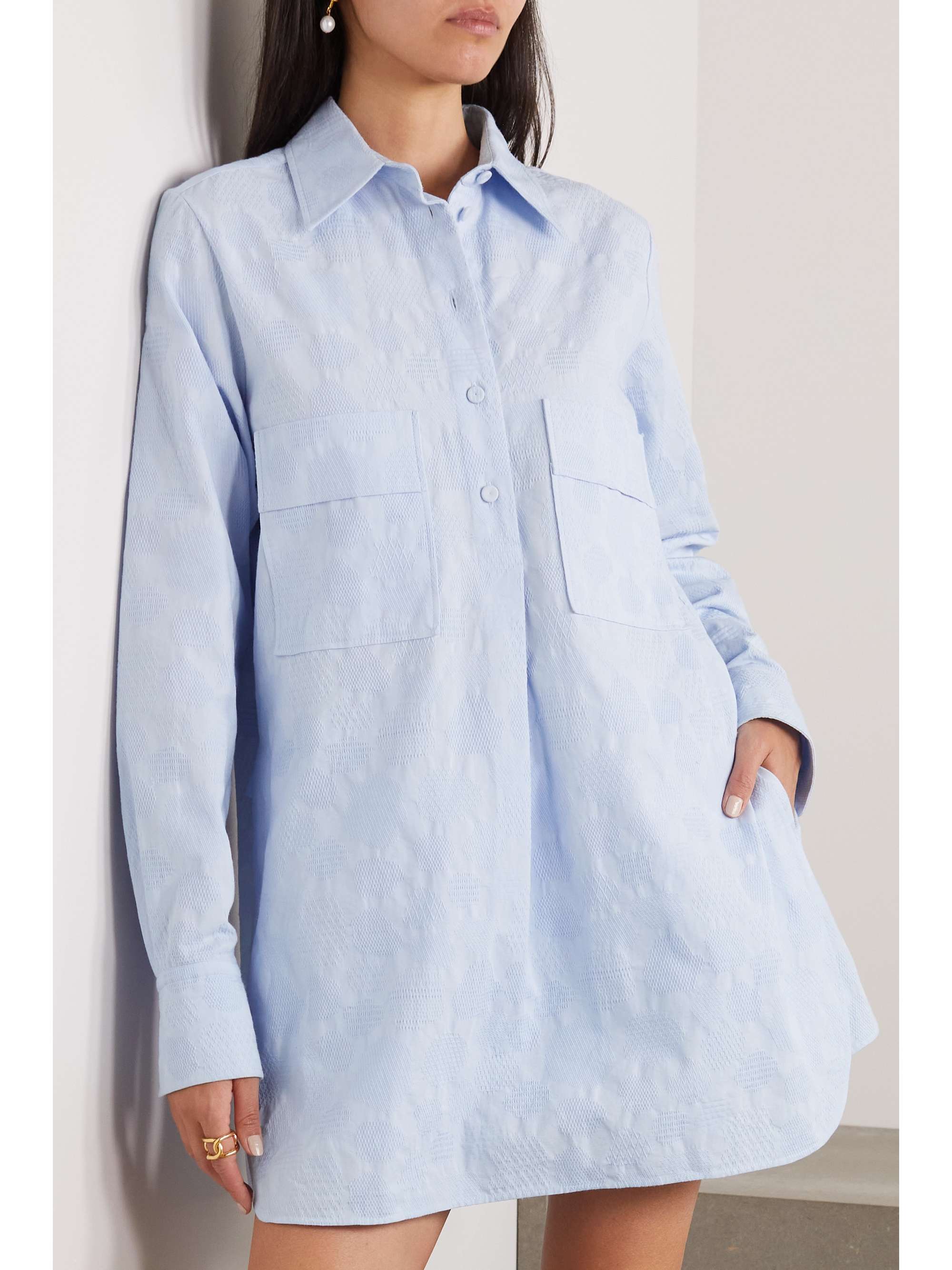 CHLOÉ Cotton-piqué tunic