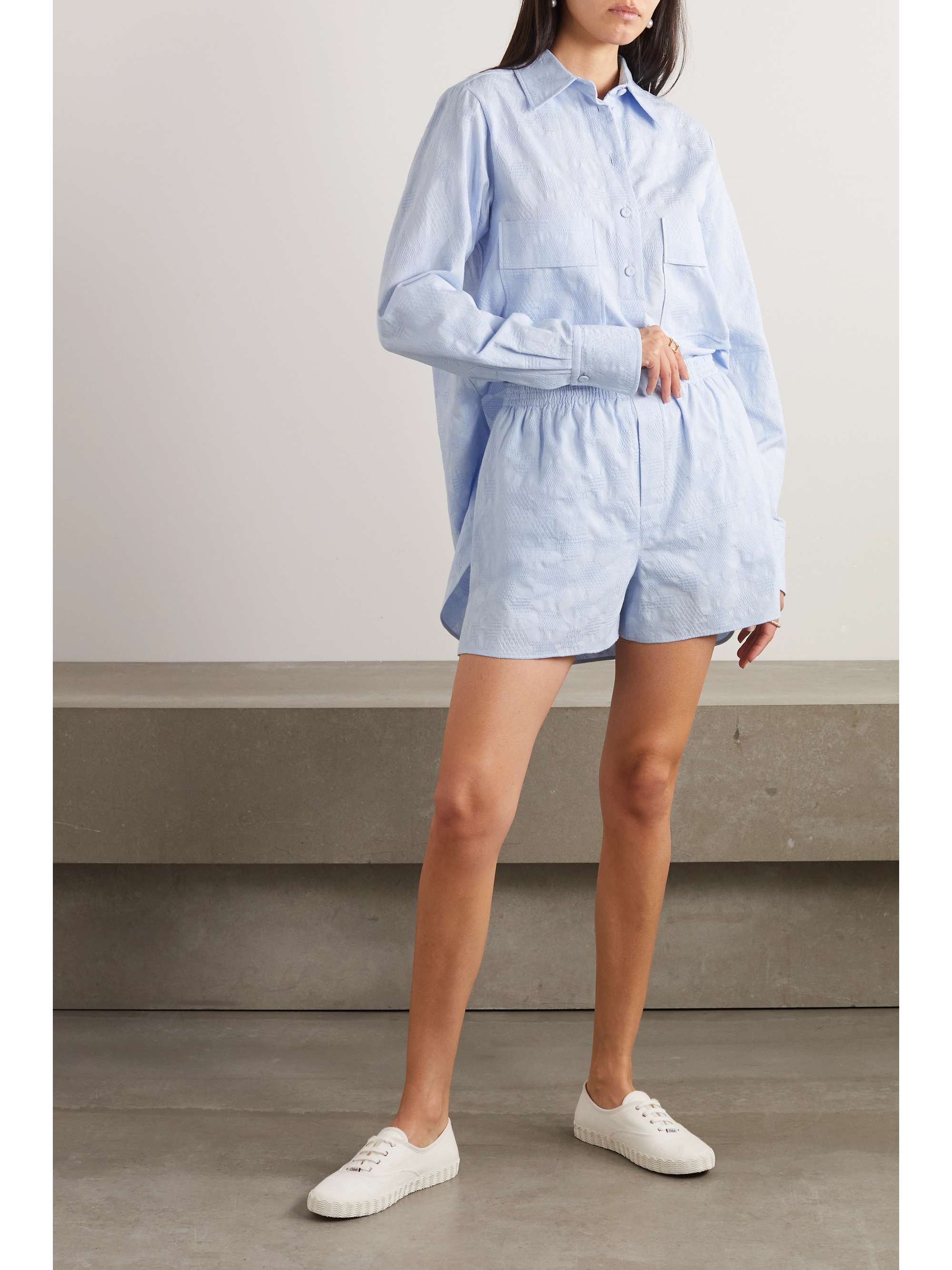 CHLOÉ Cotton-piqué tunic