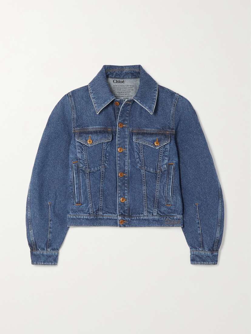 Chloé Recycled-cotton And Hemp-blend Denim Jacket