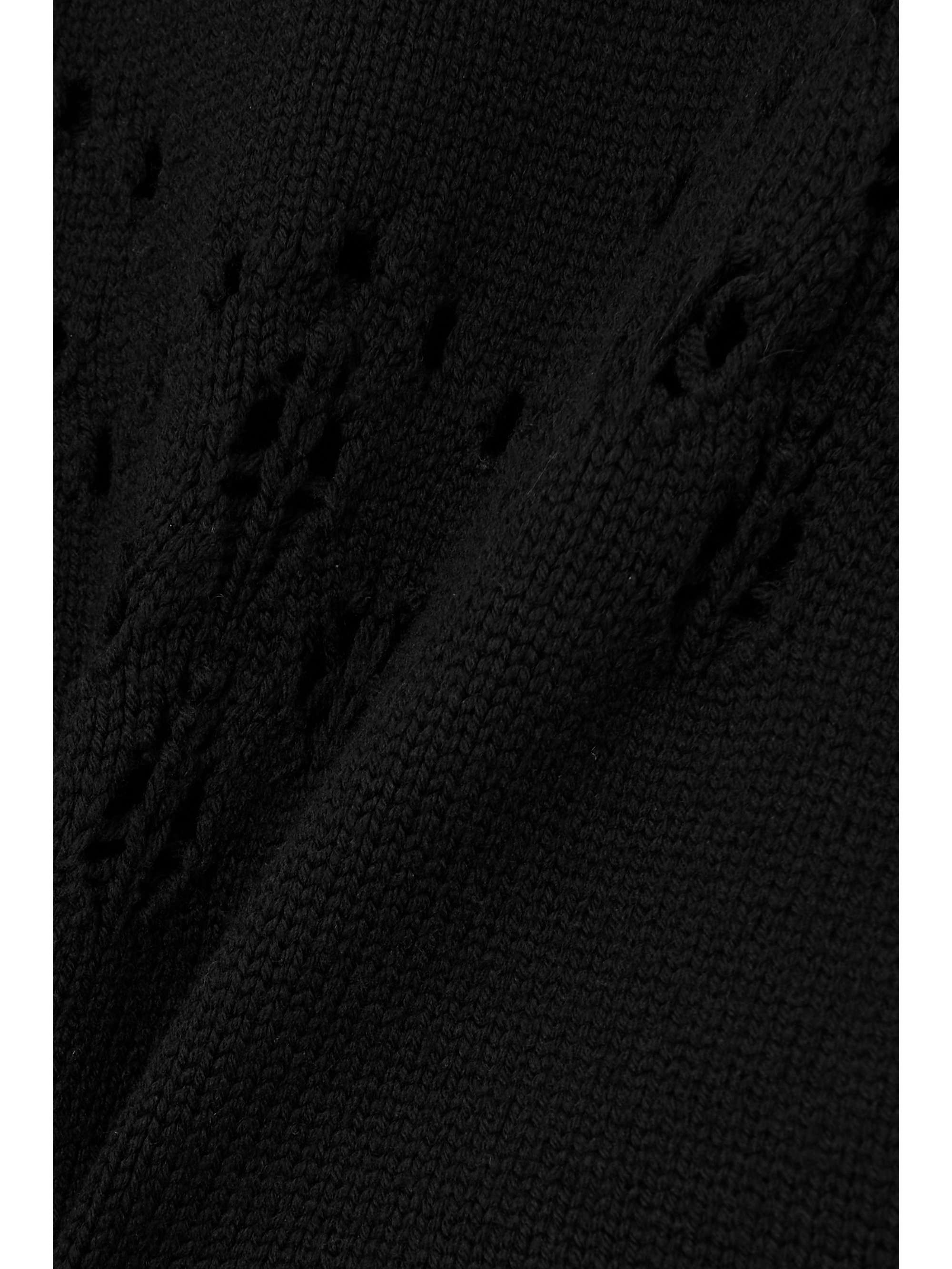 CHLOÉ Pointelle-knit wool turtleneck sweater