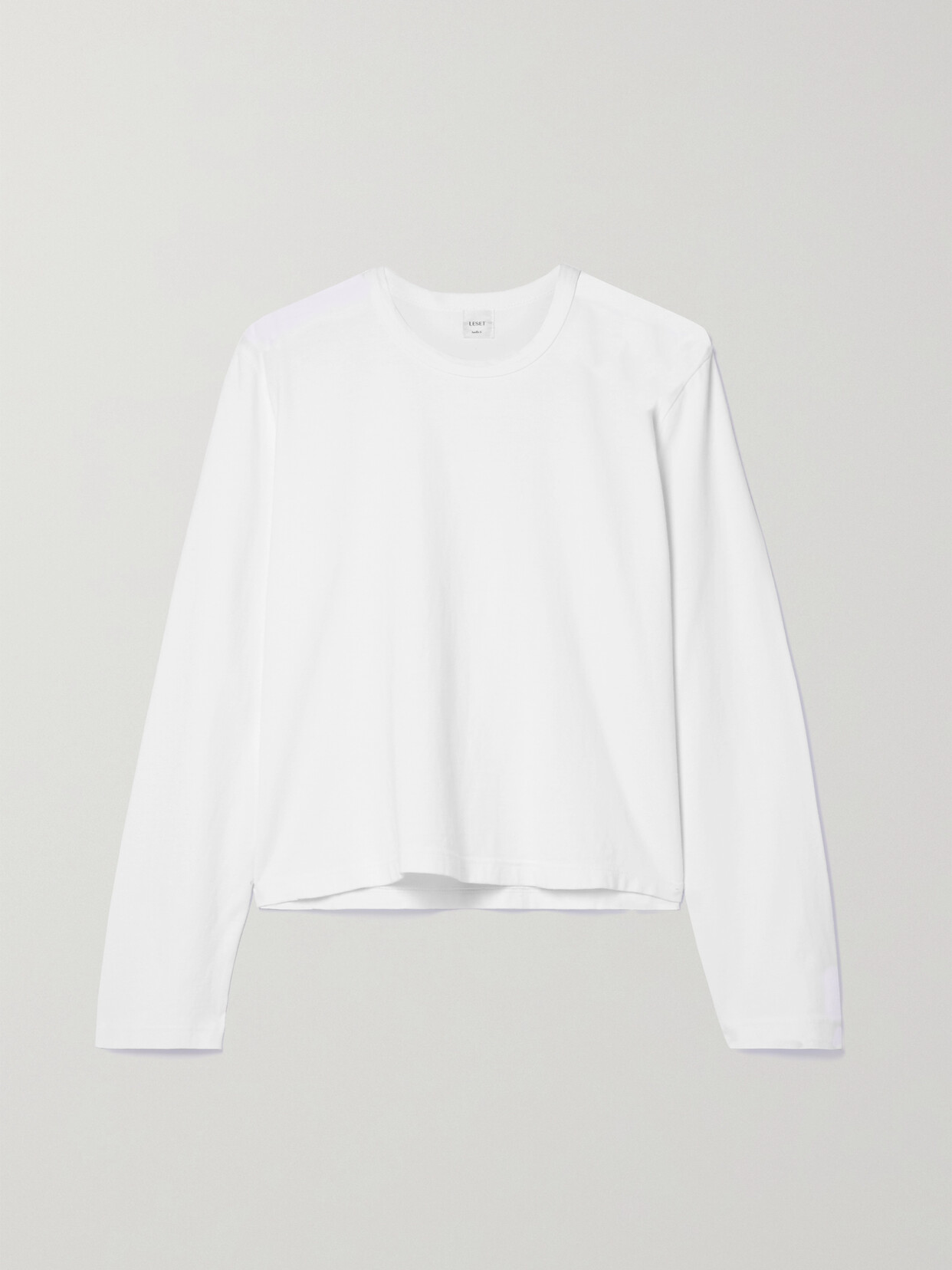 Shop Leset Maya Cotton-jersey T-shirt In White