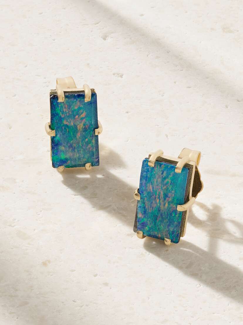 Andrea Fohrman 14-karat Gold Opal Earrings
