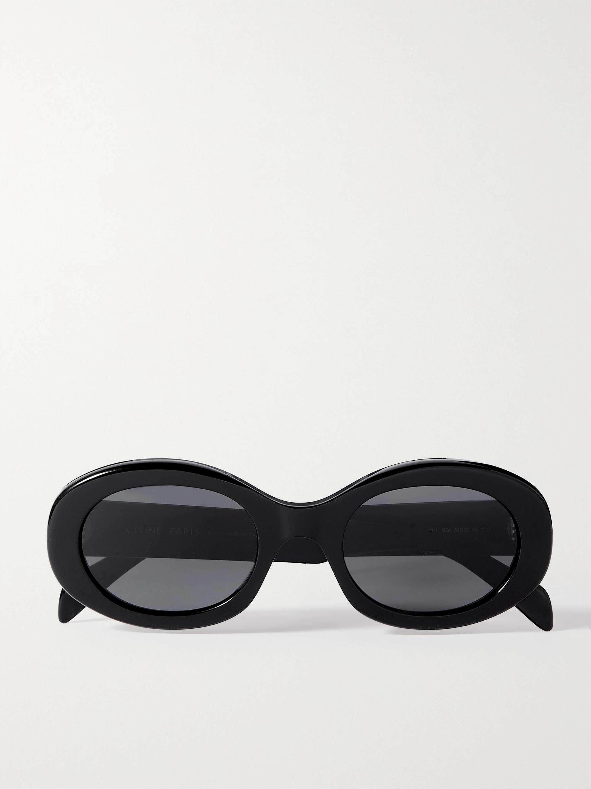 CELINE EYEWEAR Triomphe oval-frame acetate sunglasses | NET-A-PORTER