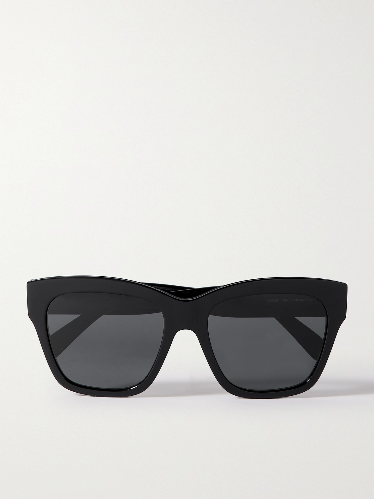 Celine Triomphe Square-frame Acetate Sunglasses In Black