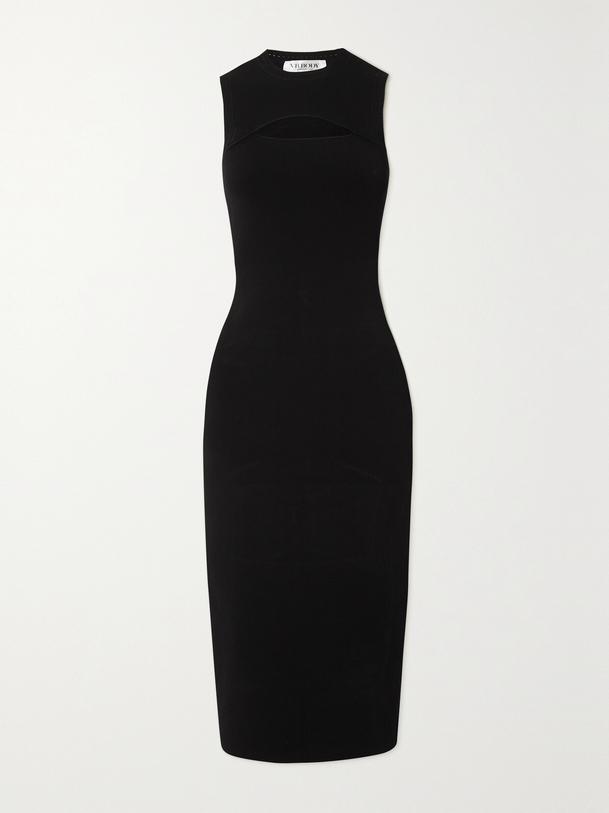 Victoria Beckham - Vb Body Cutout Stretch-knit Midi Dress - Black