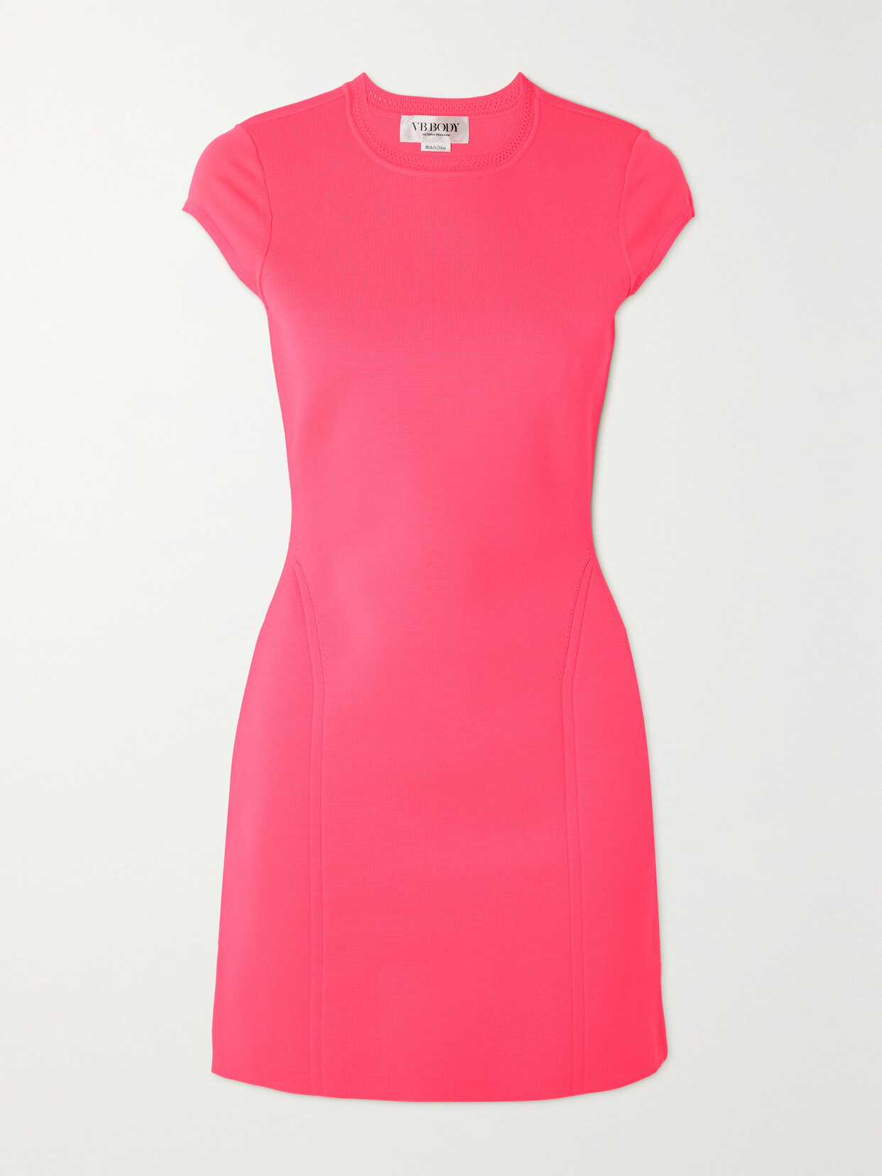 Victoria Beckham Vb Body Stretch-knit Mini Dress