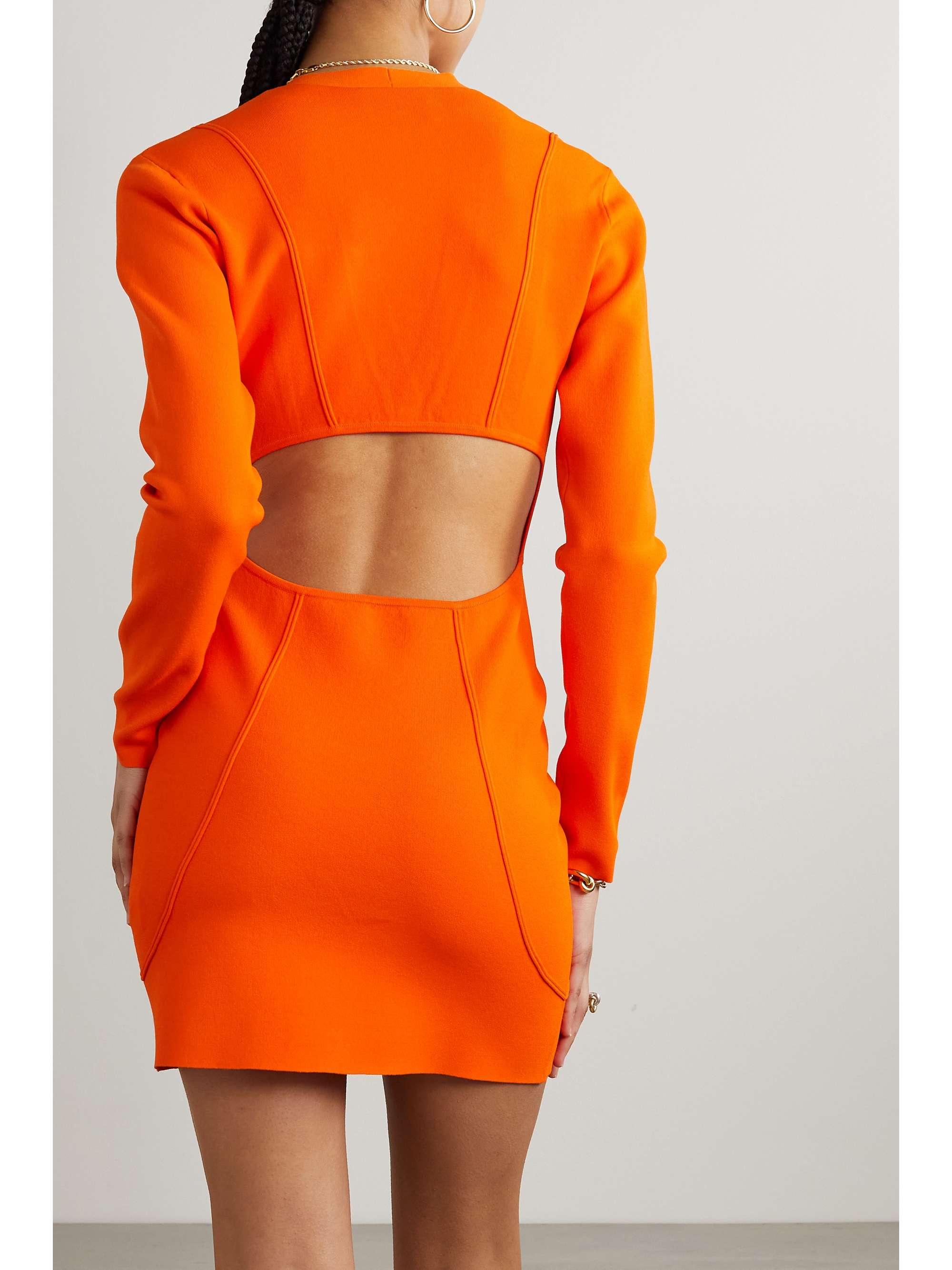 FRAME + Julia SarrJamois knitted mini dress NETAPORTER