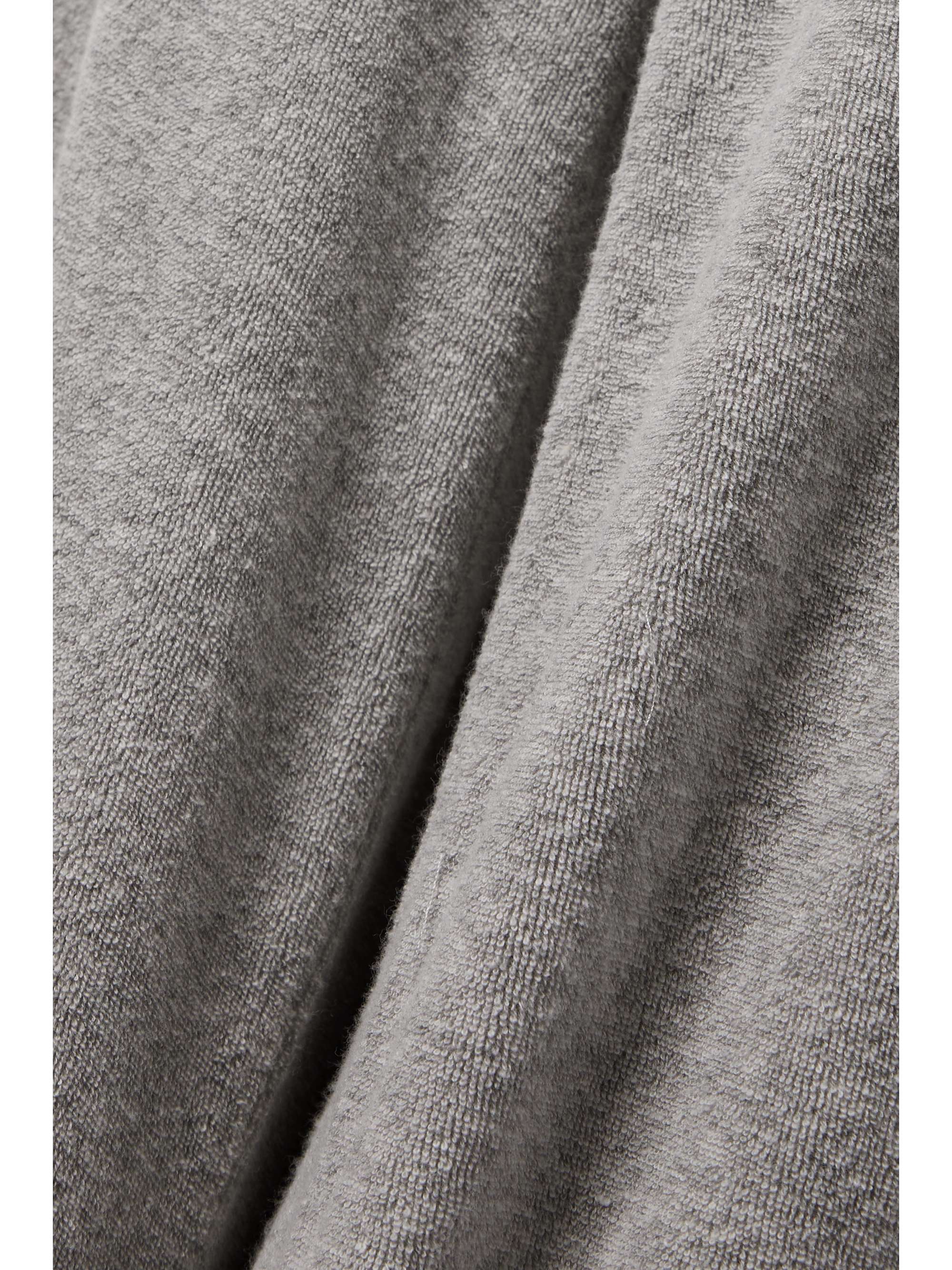 SUZIE KONDI Zephyra cotton-blend terry flared track pants