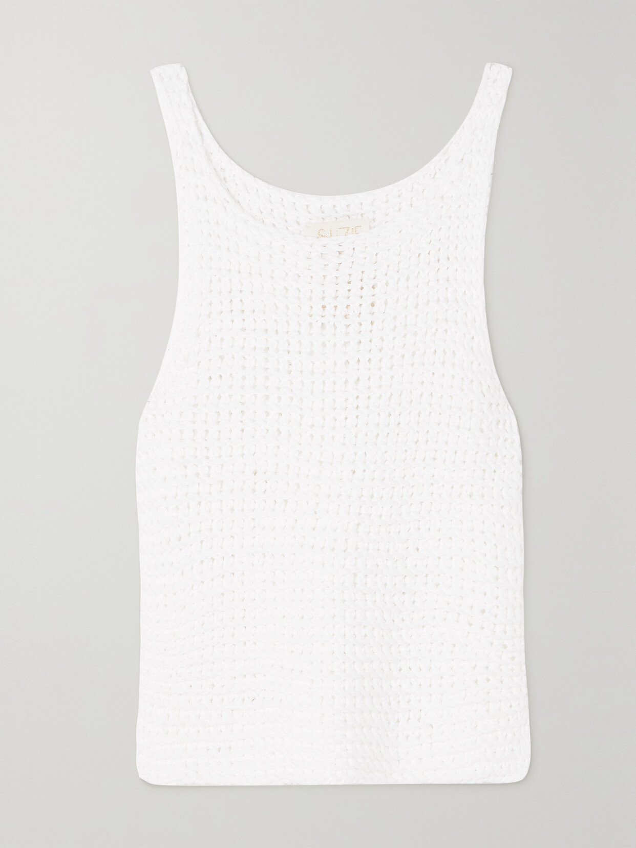 Suzie Kondi - The Lyra Crocheted Cotton Tank - White