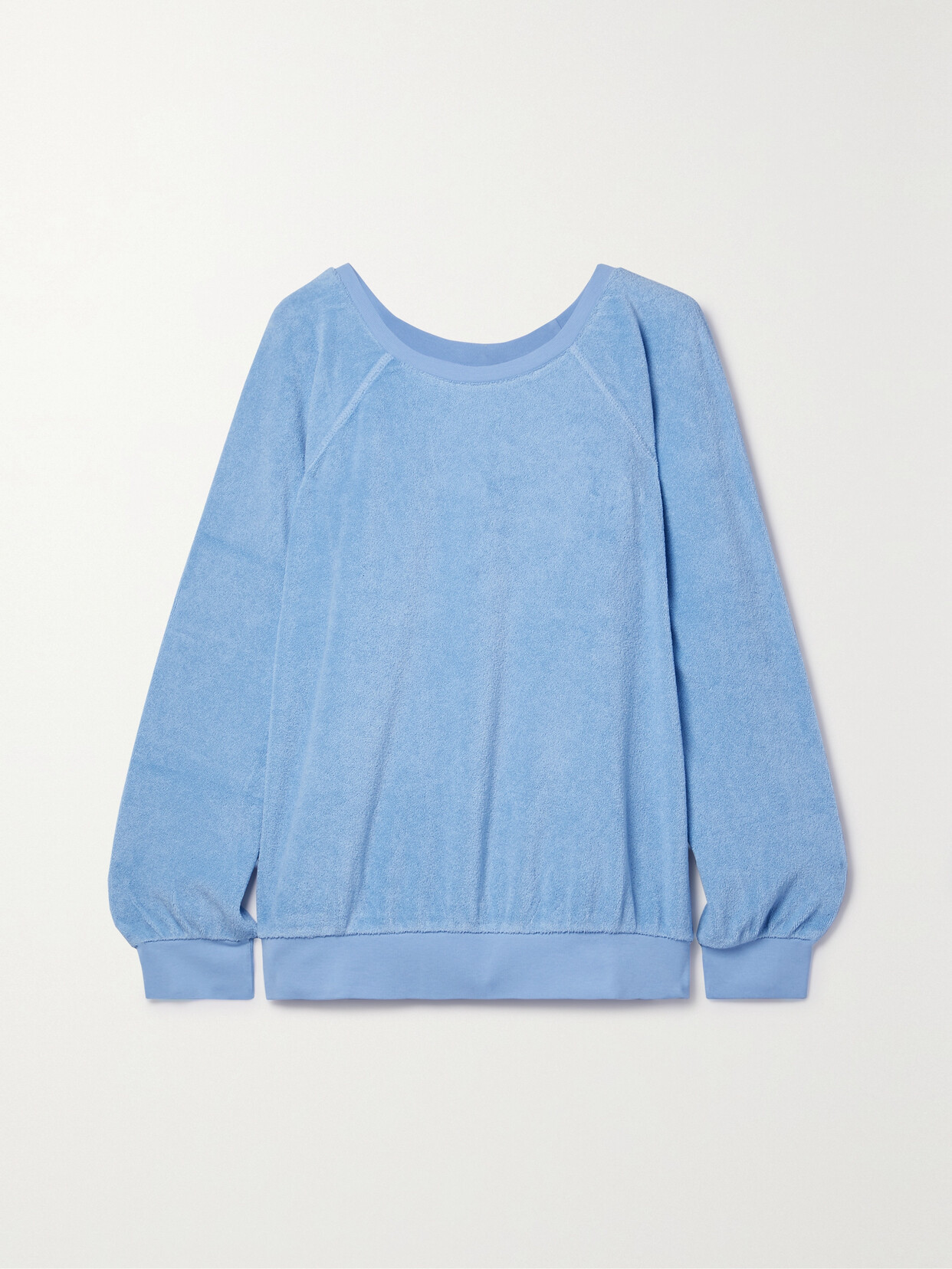 Suzie Kondi - Samos Cotton-blend Terry Sweatshirt - Blue