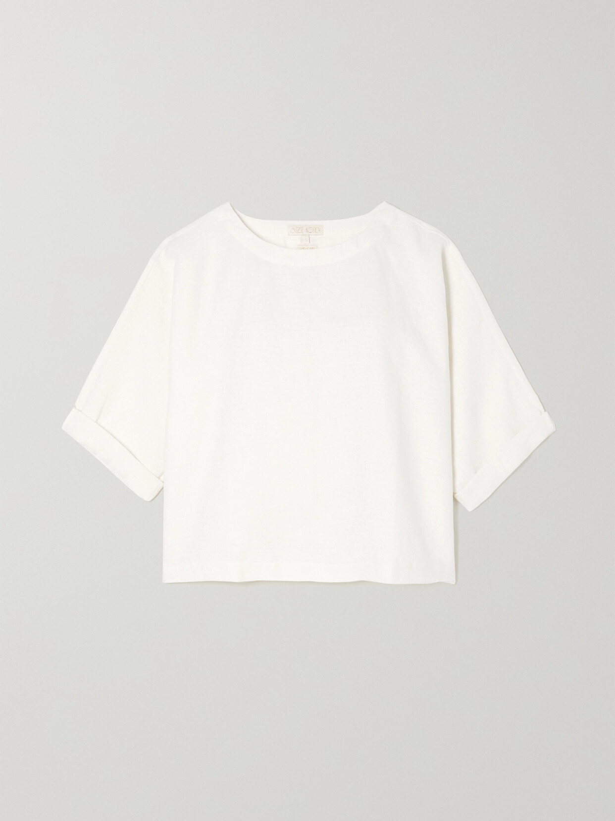 Suzie Kondi - Saria Cropped Linen Top - White