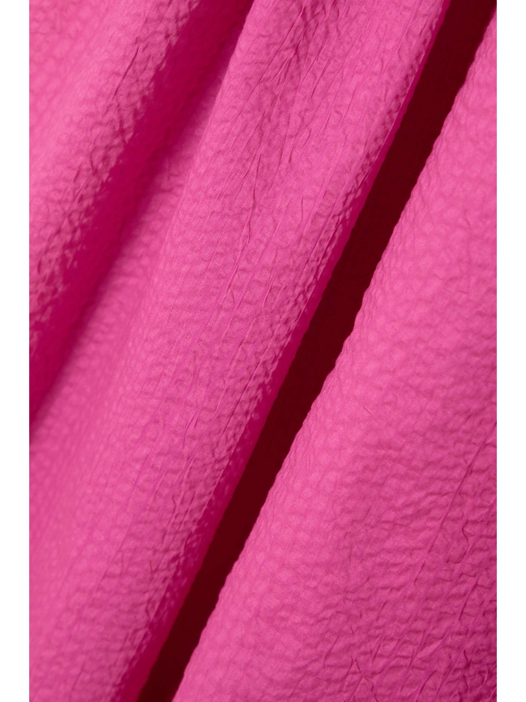 FRAME Ruched asymmetric texturedcotton midi dress NETAPORTER