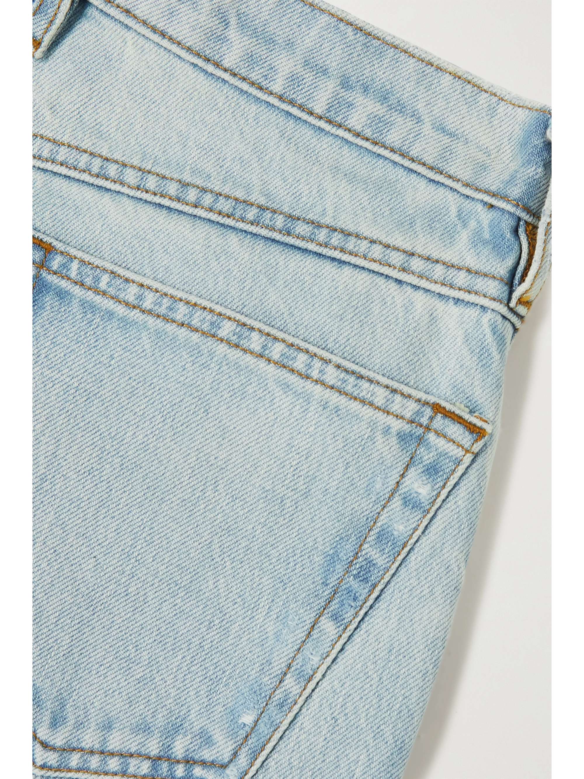FRAME Le High 'N' Tight cropped distressed high-rise bootcut jeans