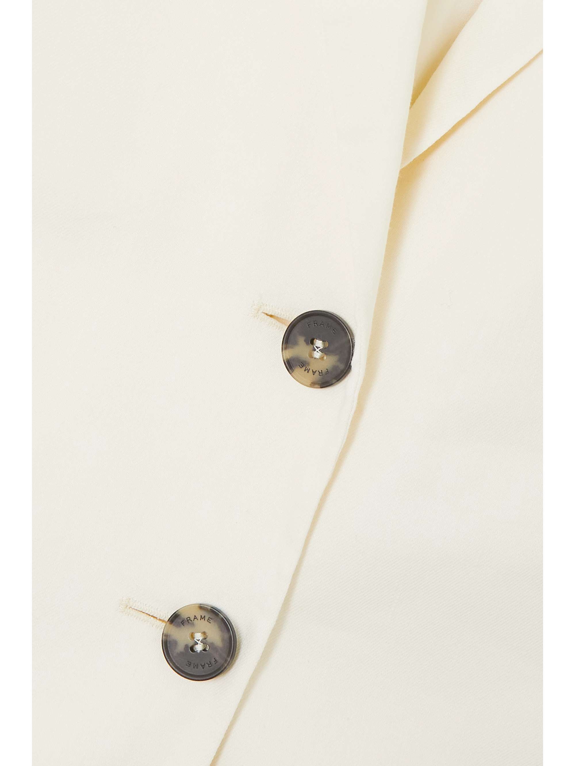 FRAME Oversized linen-blend vest