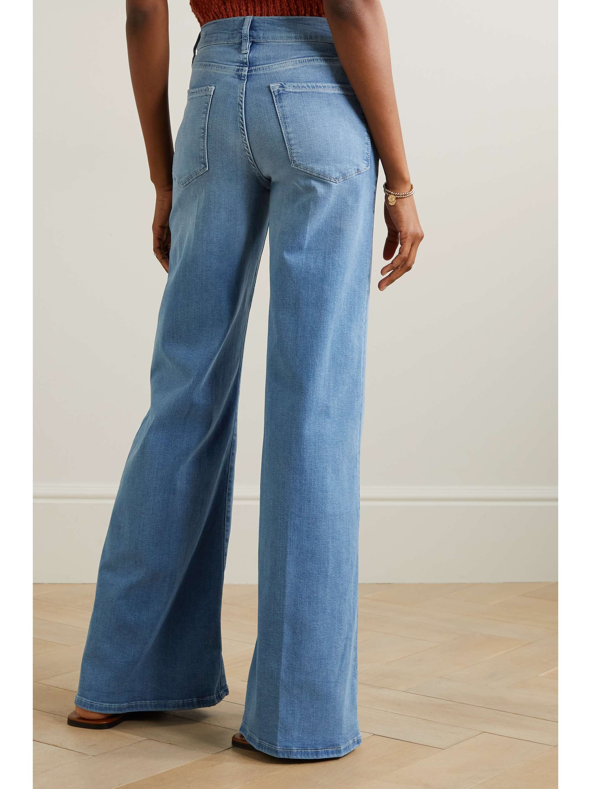 FRAME Le Palazzo high-rise wide-leg jeans