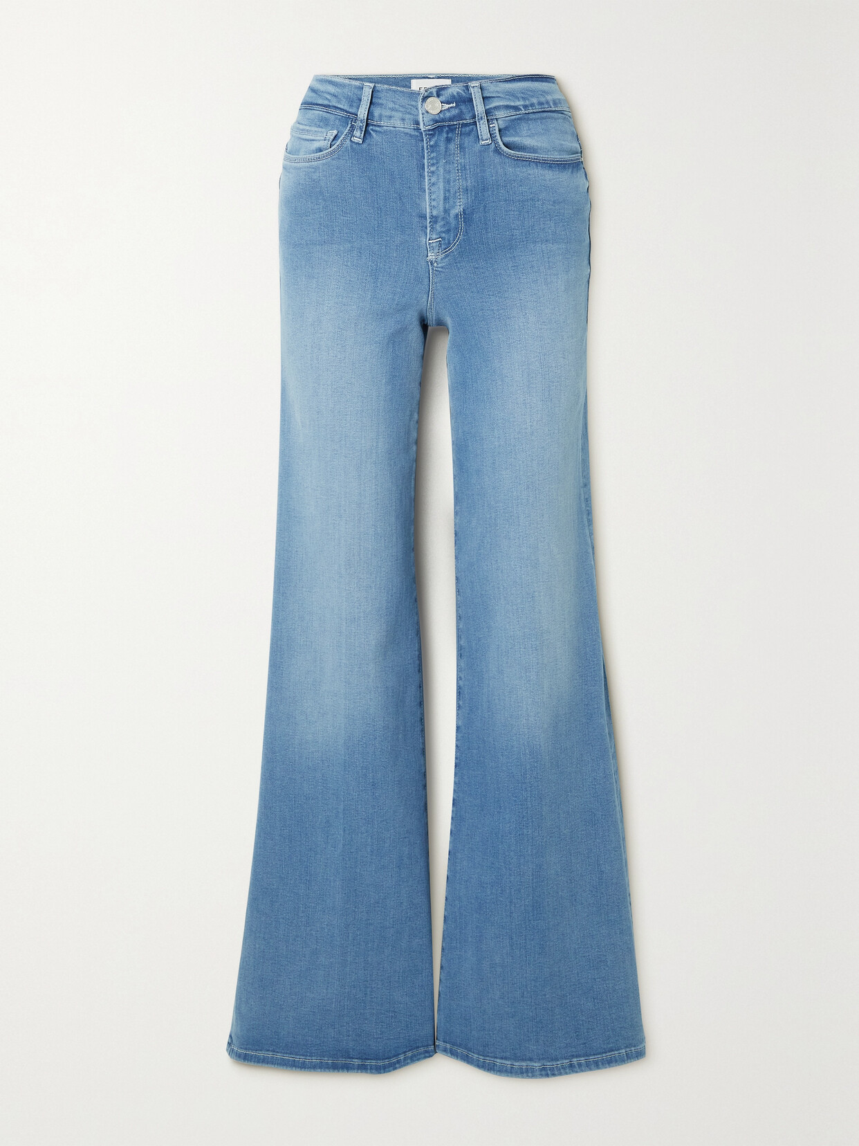 Frame Le Palazzo High-rise Wide-leg Jeans In Blue