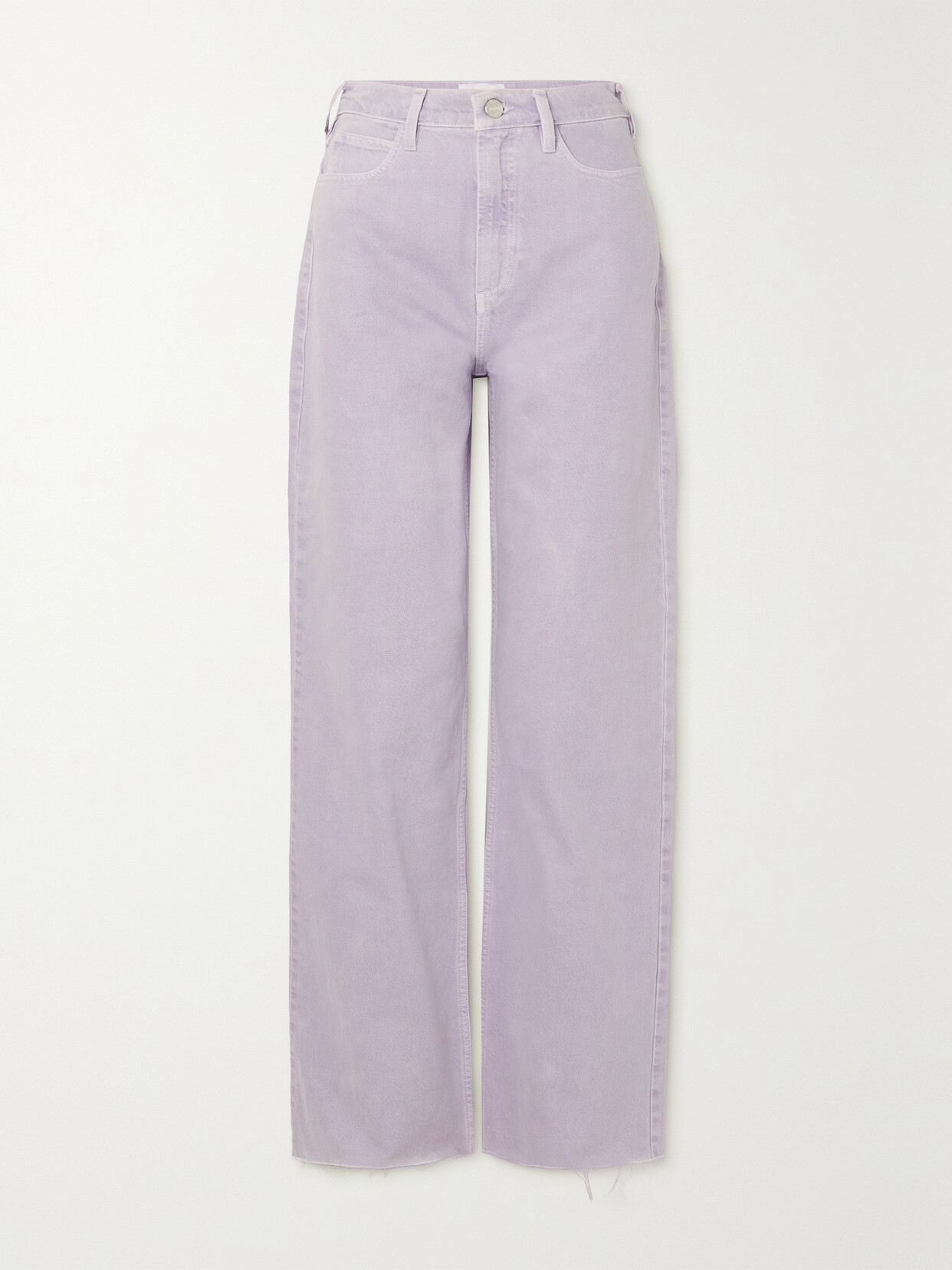 FRAME - Le High 'n' Tight High-rise Wide-leg Jeans - Purple