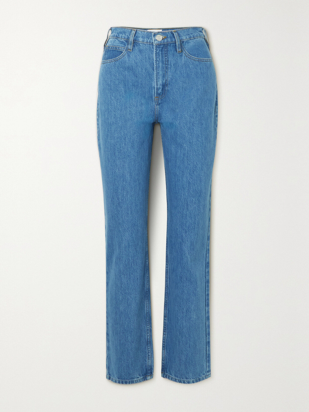 FRAME LE HIGH 'N' TIGHT HIGH-RISE STRAIGHT-LEG JEANS