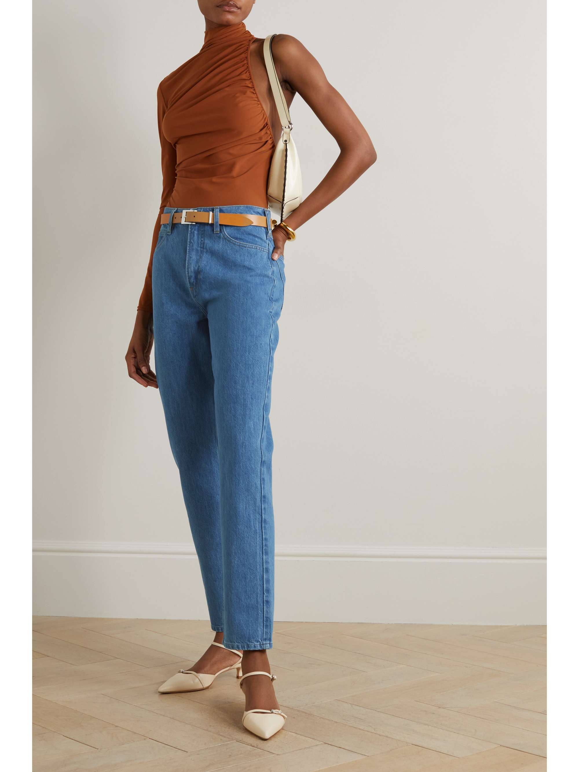 FRAME Le High 'N' Tight high-rise straight-leg jeans