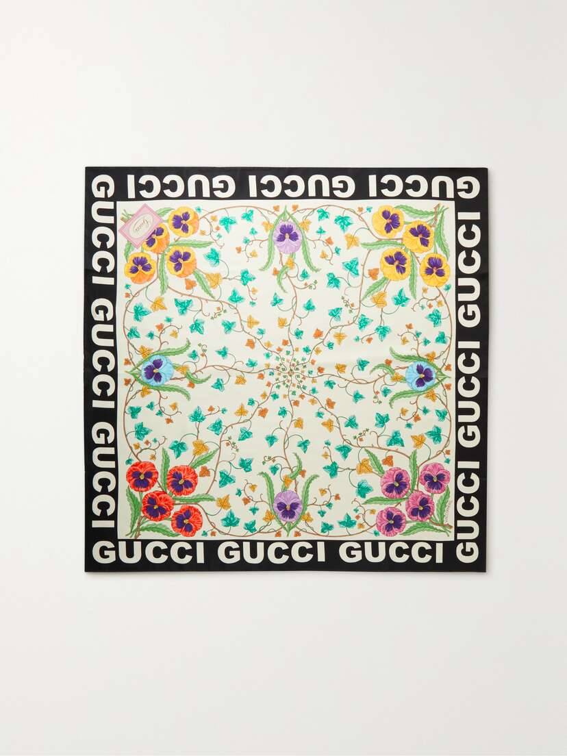 Gucci Printed Silk-twill Scarf