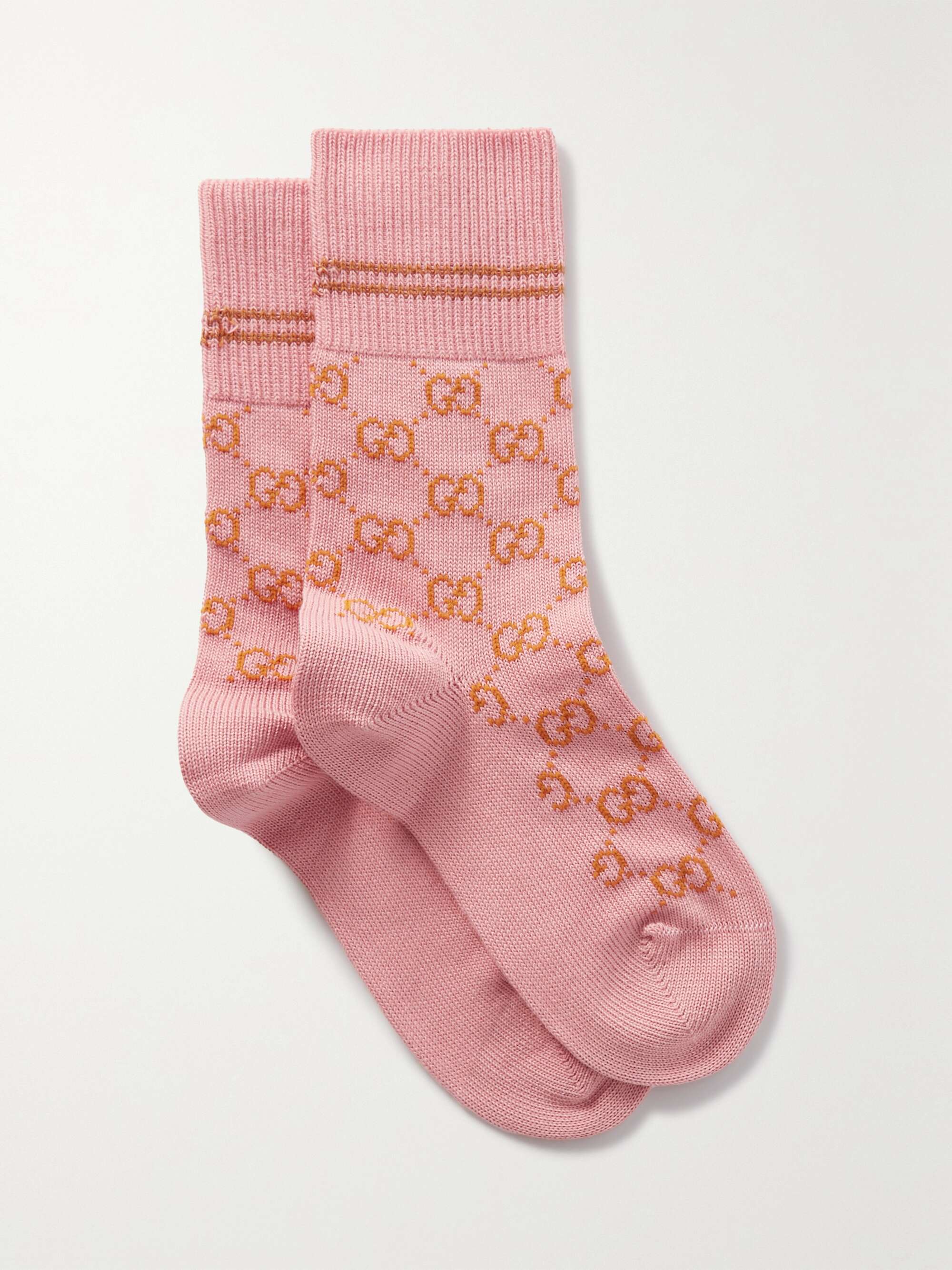 GUCCI Jacquardknit cottonblend socks NETAPORTER