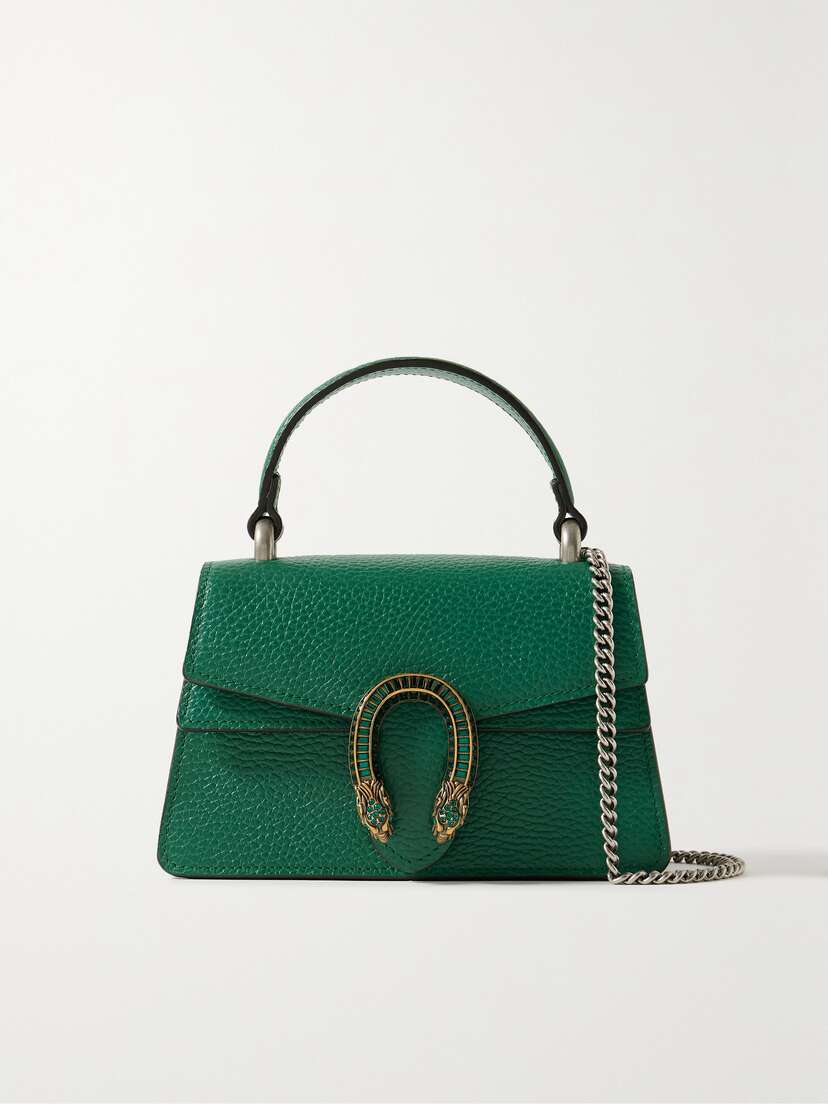 Gucci Dionysus Mini Embellished Textured-leather Tote