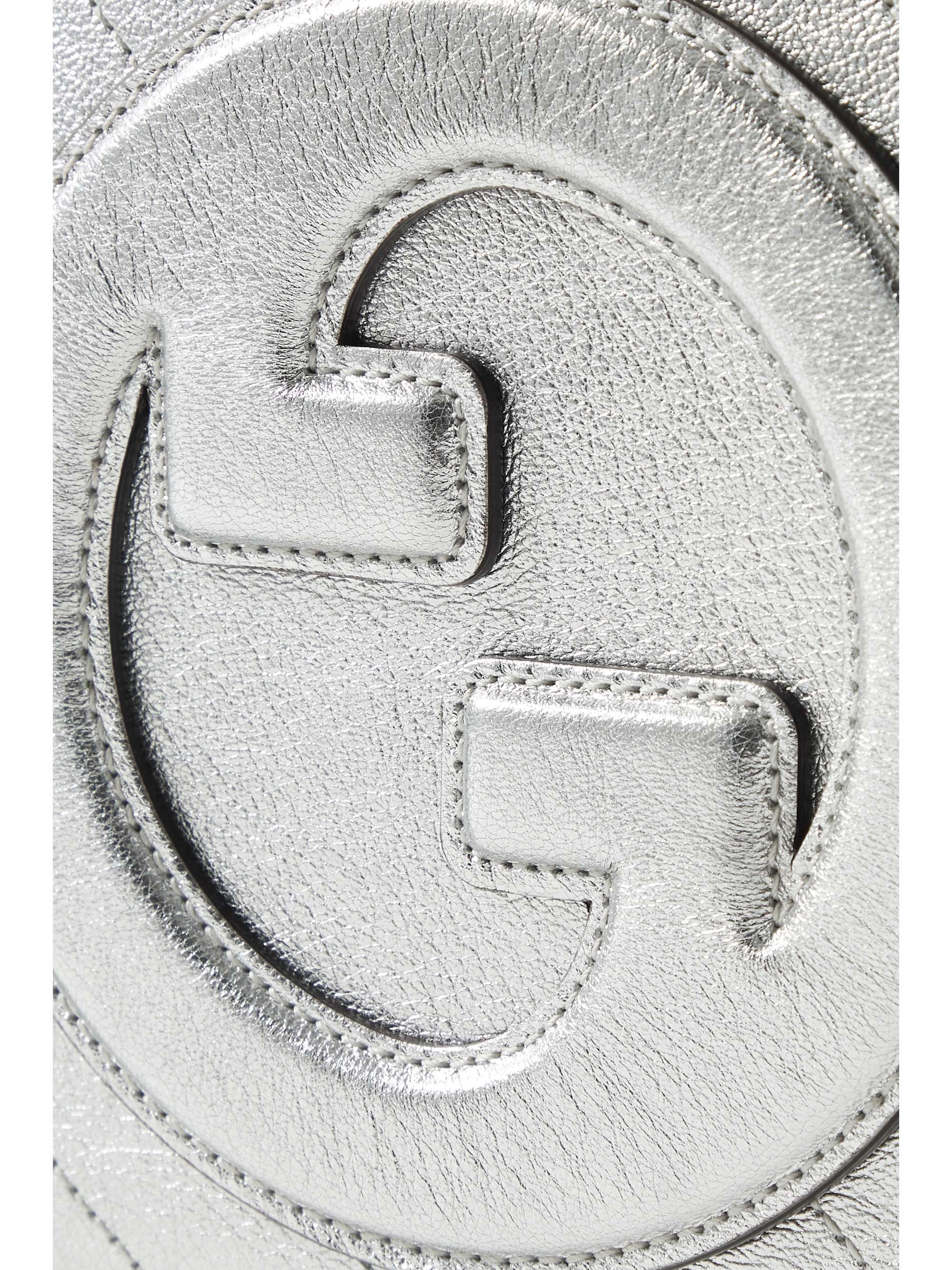 GUCCI Blondie metallic leather shoulder bag NETAPORTER