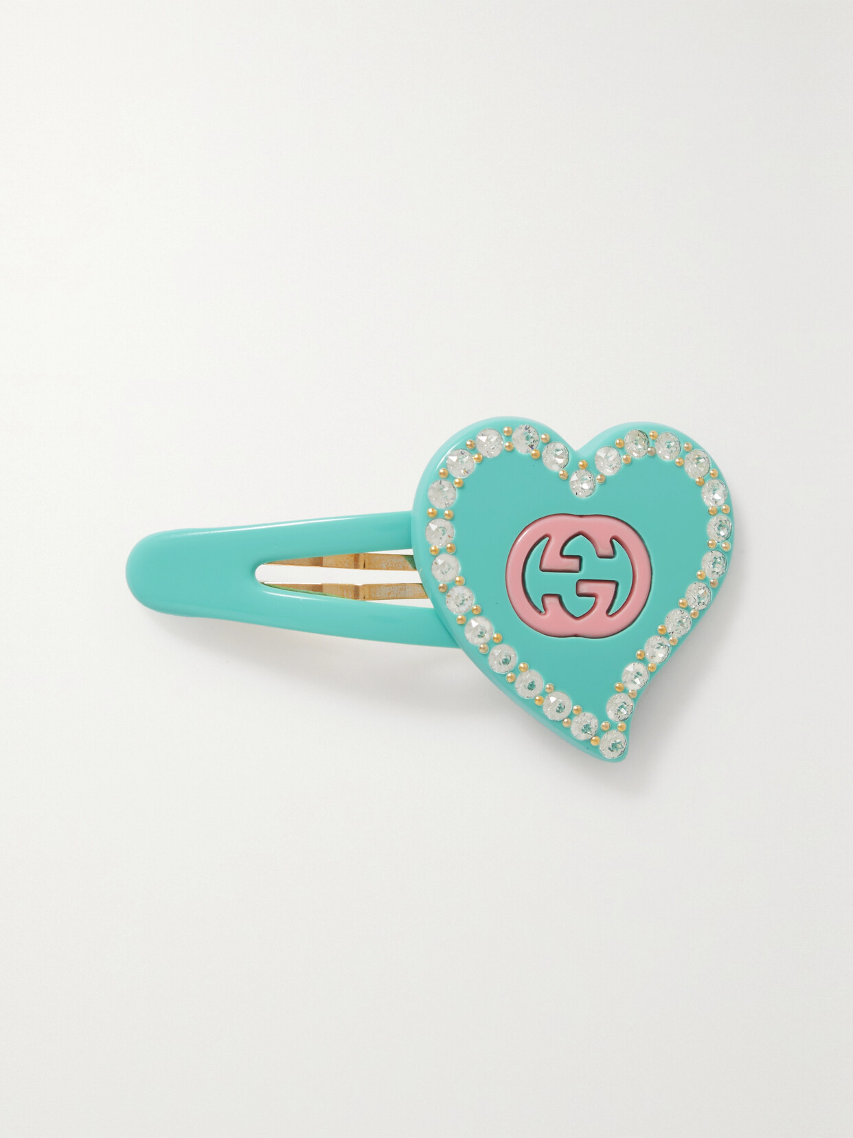 Gucci Crystal-embellished Resin Hair Clip