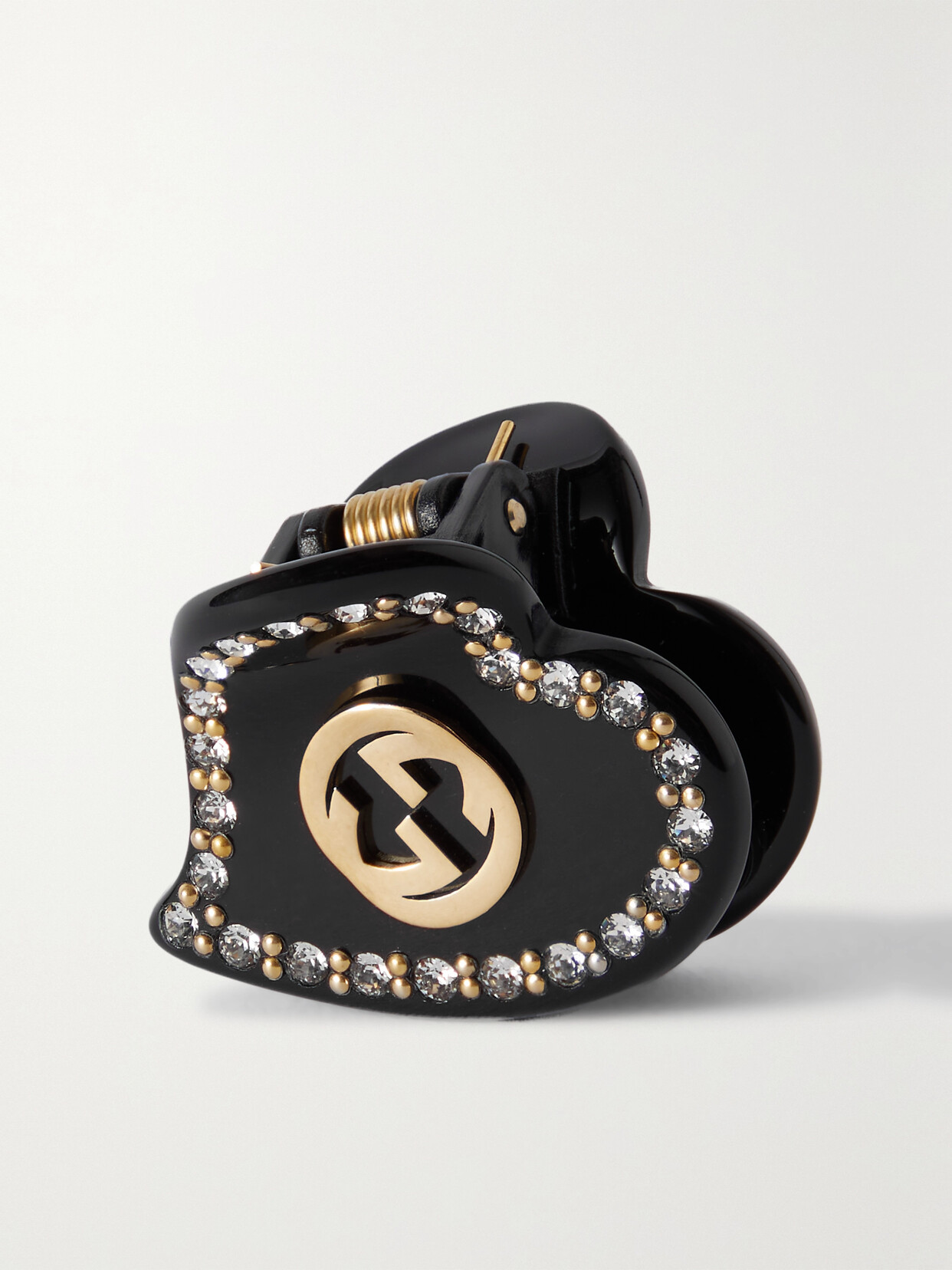 Gucci Gg Crystal-embellished Resin Hairclip