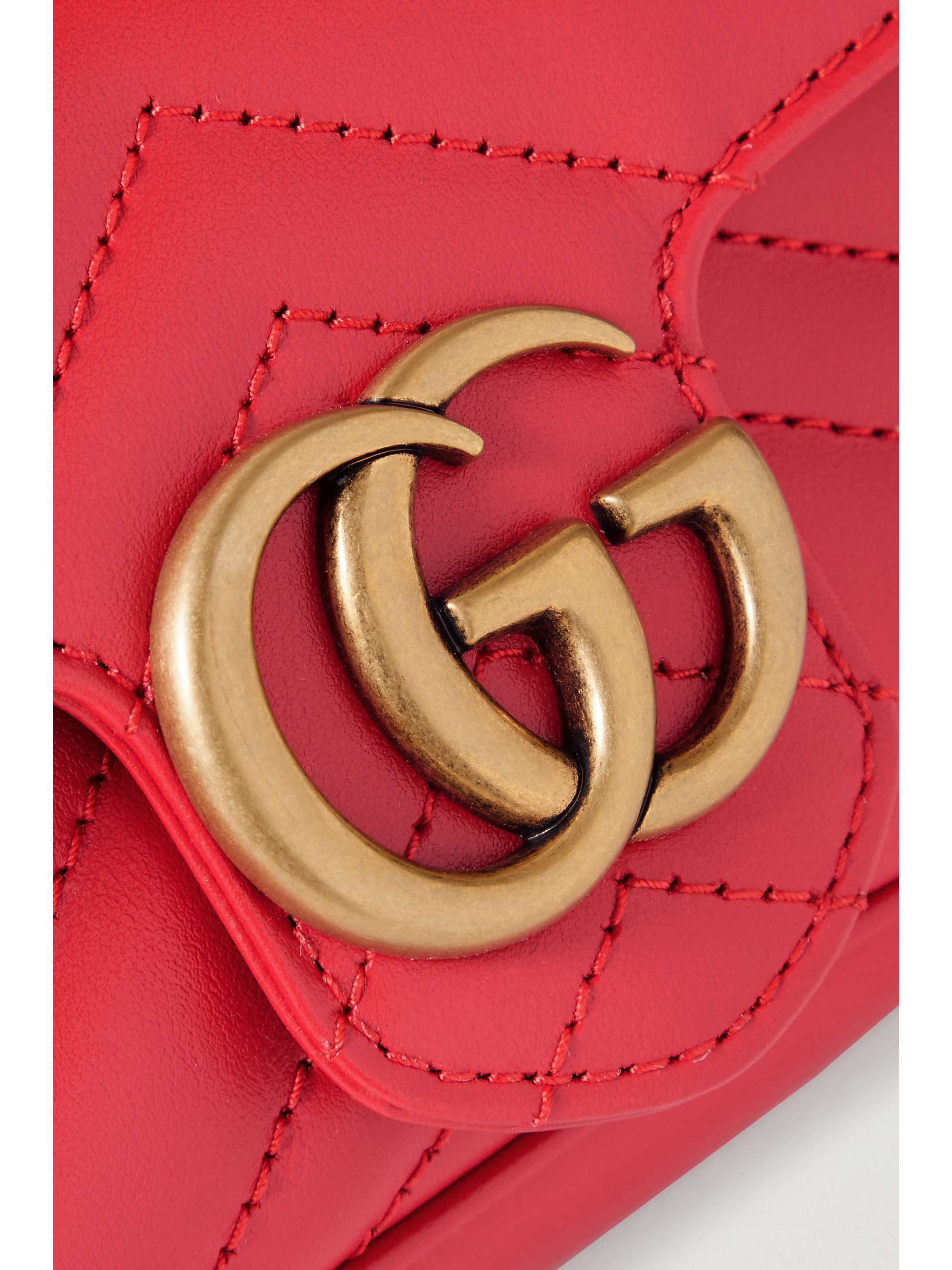 GUCCI GG Marmont quilted leather shoulder bag NETAPORTER