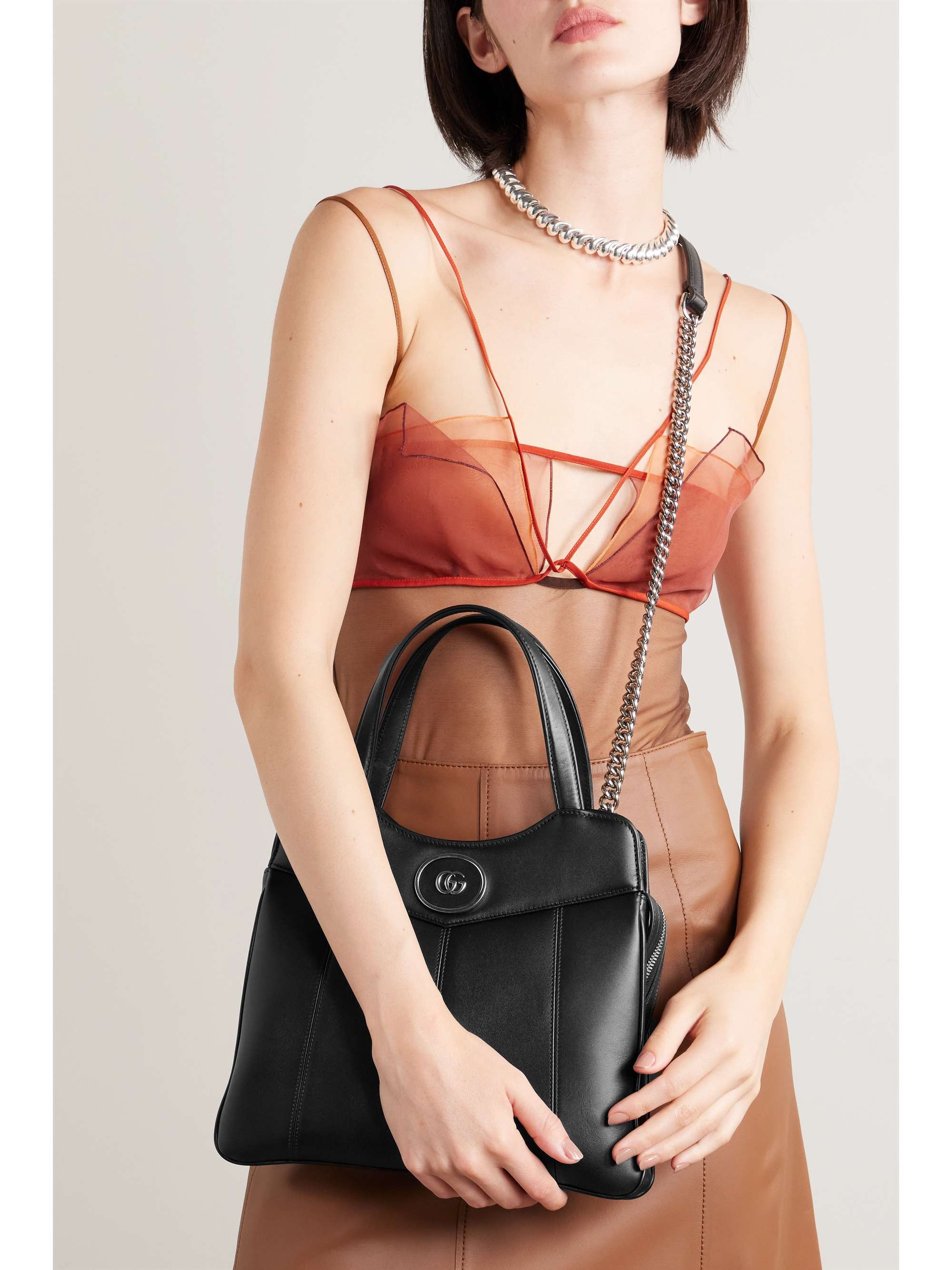 GUCCI Petite GG embellished leather tote