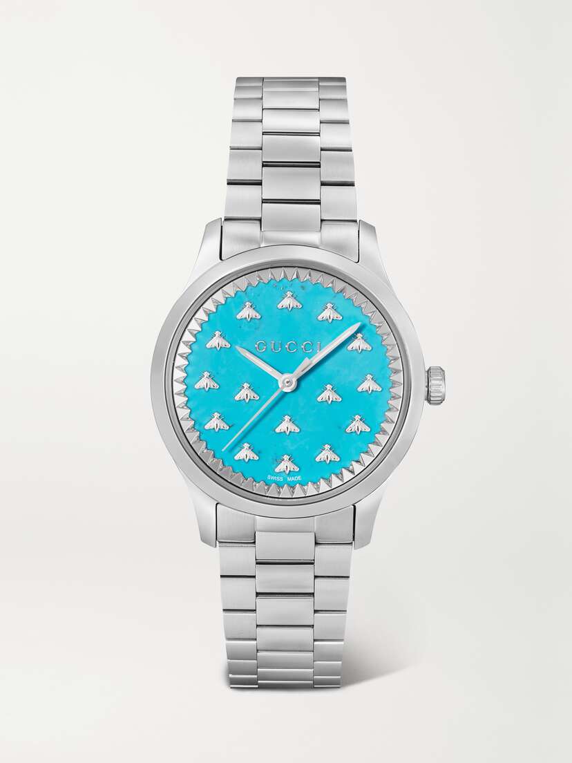 Gucci G-timeless 32mm Stainless Steel Watch