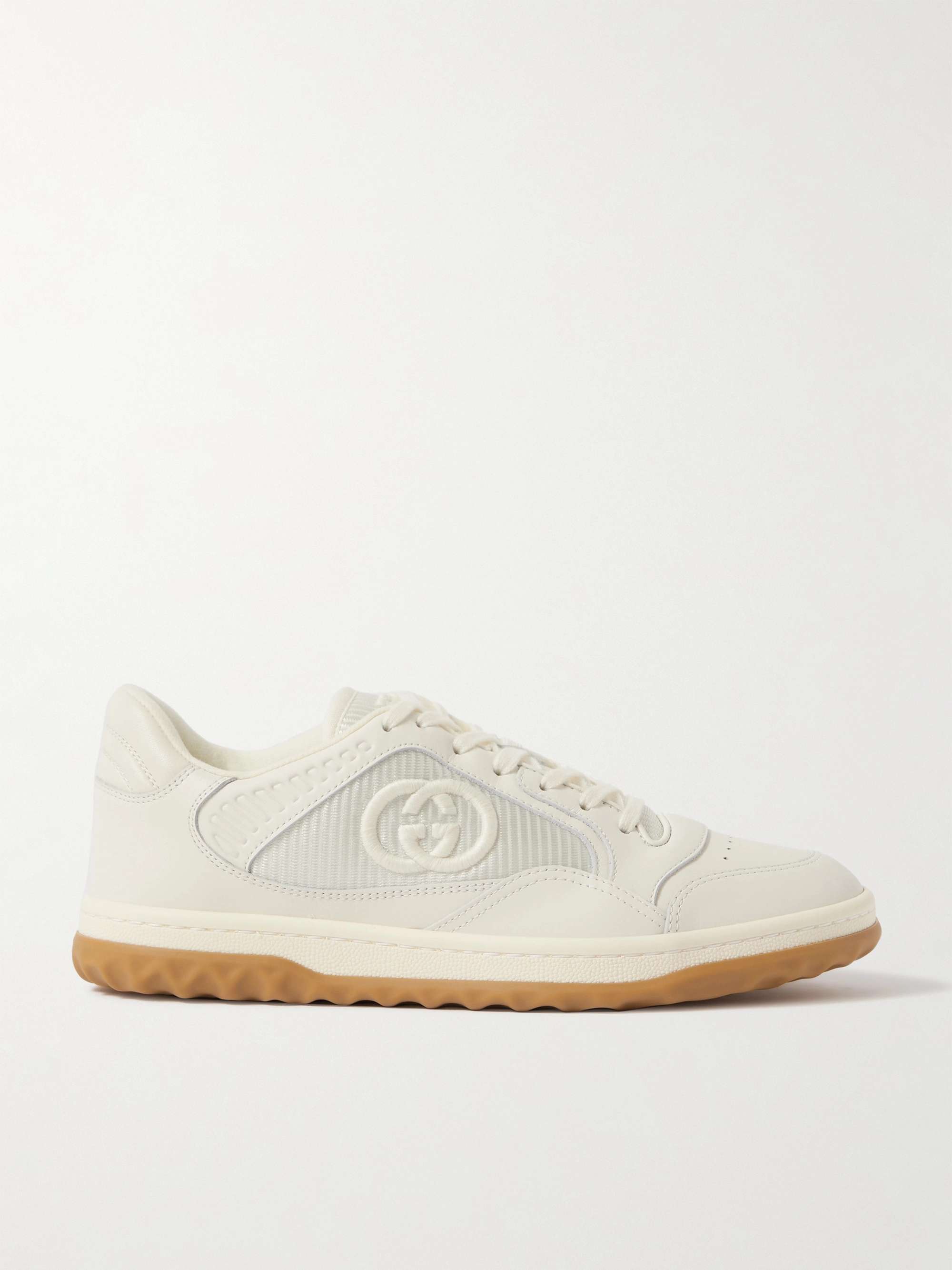 GUCCI MAC80 leather sneakers | NET-A-PORTER