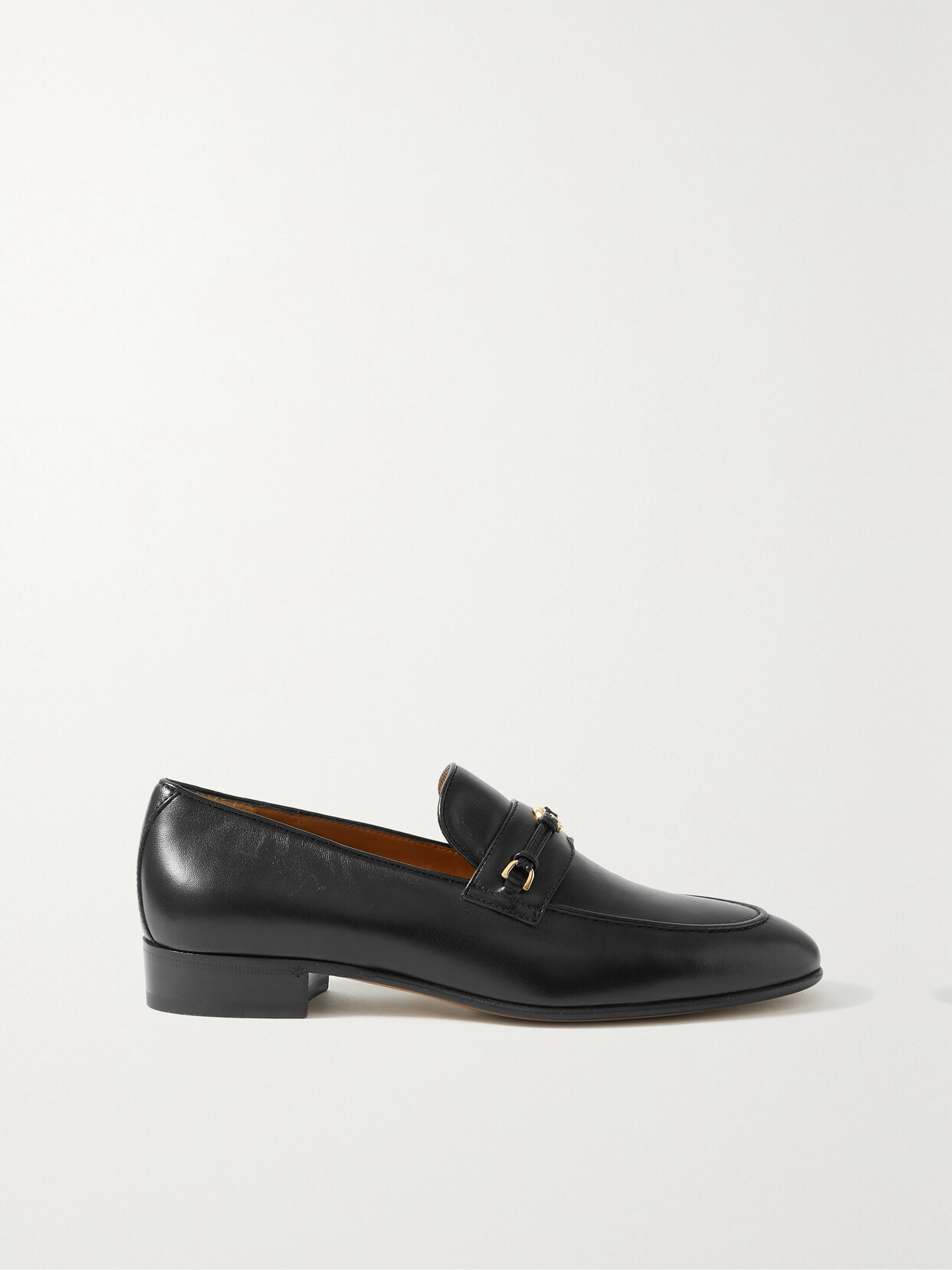 Gucci Logo-embellished Horsebit-detailed Leather Loafers