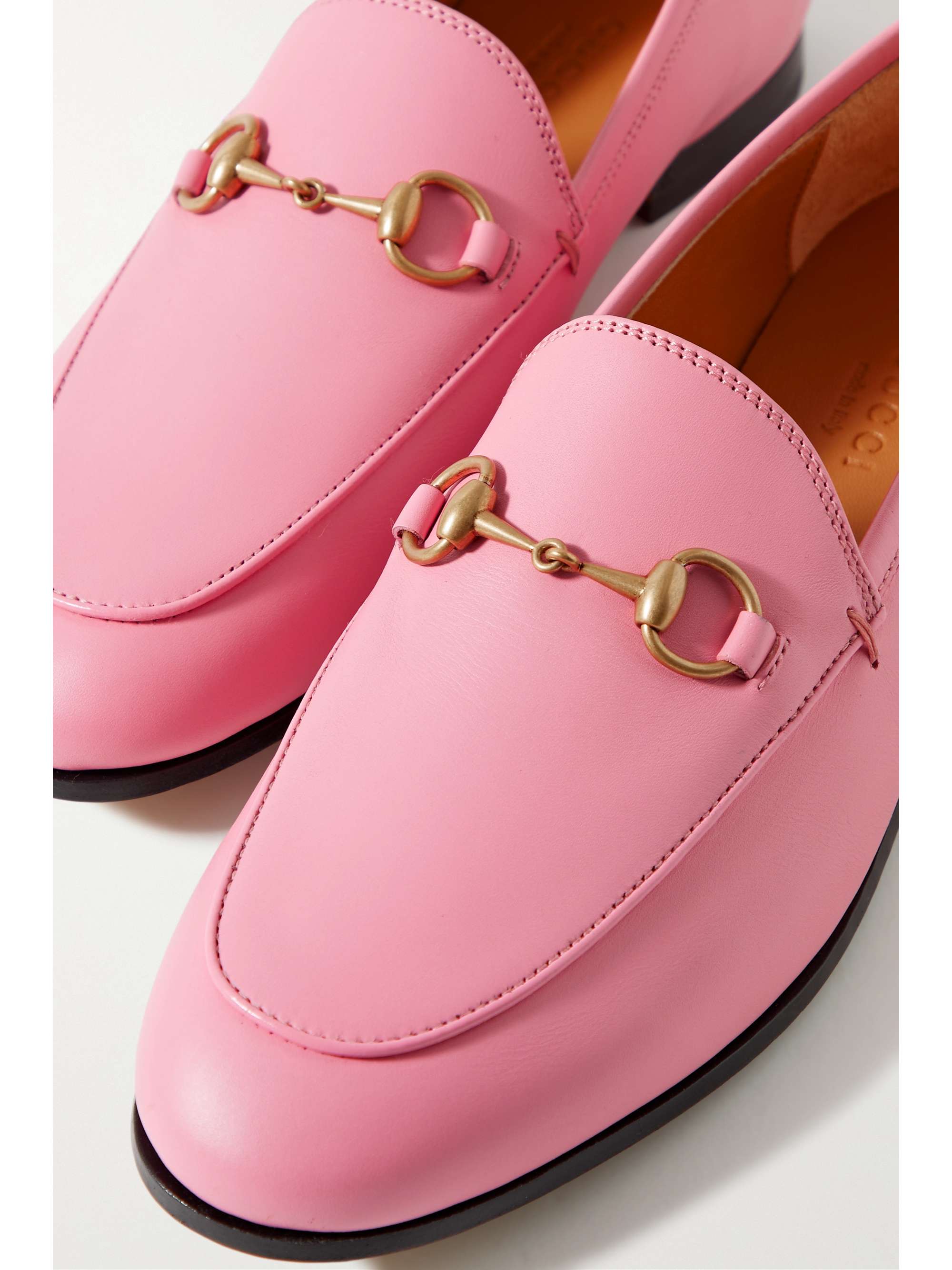 GUCCI Jordaan horsebitdetailed leather loafers NETAPORTER