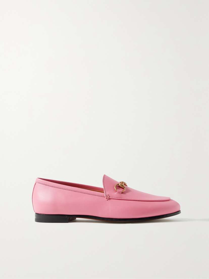 Gucci Jordaan Horsebit-detailed Leather Loafers