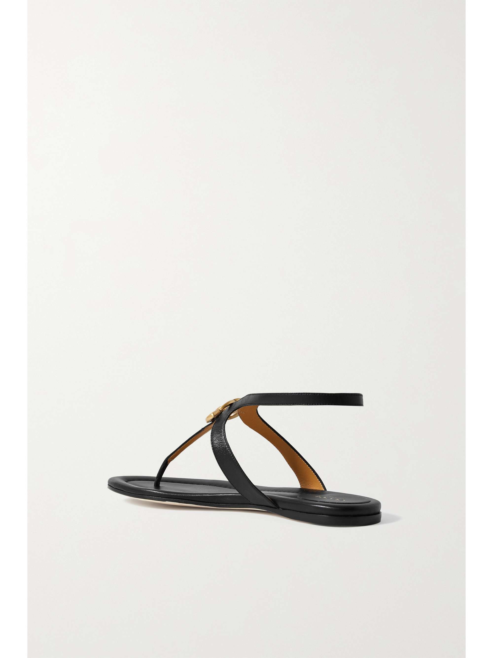 GUCCI Marmont logo-embellished leather sandals | NET-A-PORTER