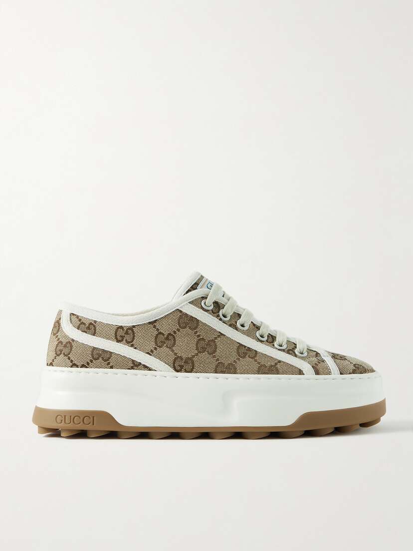 Gucci Logo-jacquard Canvas Sneakers