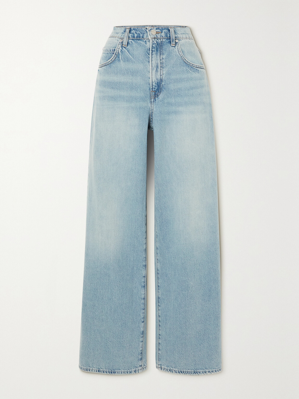 GRLFRND - Mika High-rise Wide-leg Jeans - Blue