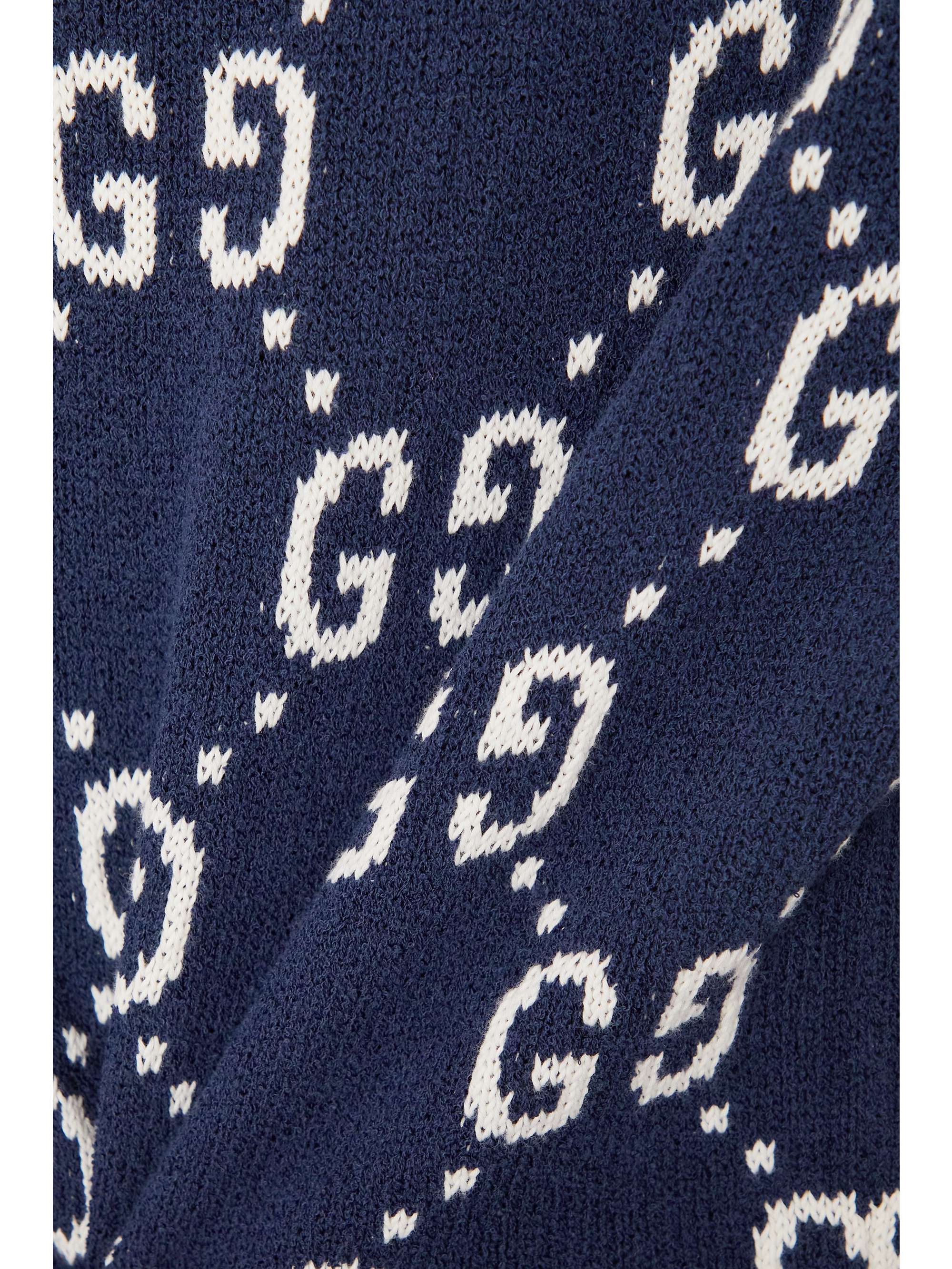 GUCCI Jacquard-knit cotton sweater | NET-A-PORTER GUCCI Jacquard-knit cotton sweater | NET-A-PORTER