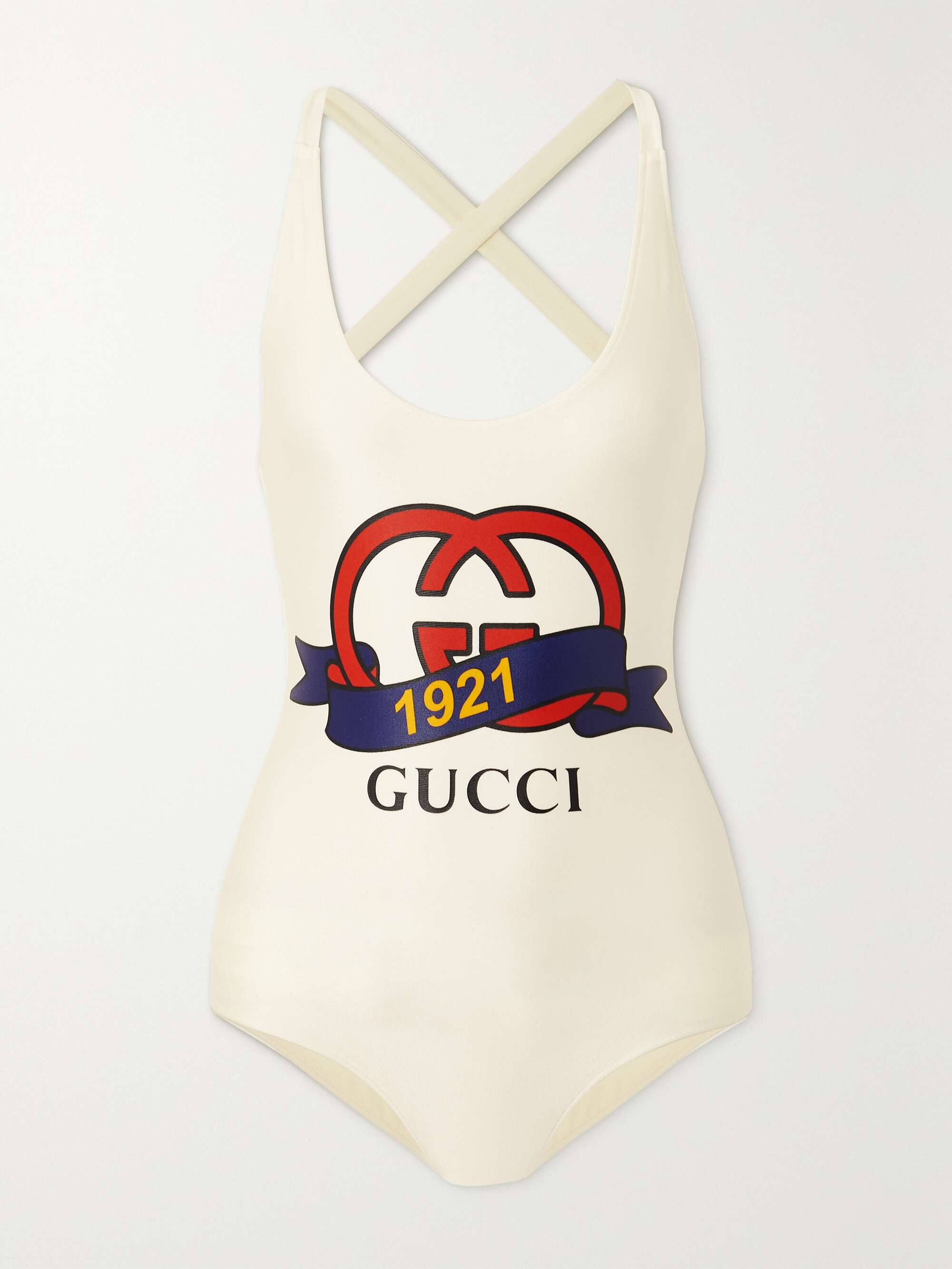 GUCCI Printed swimsuit NETAPORTER