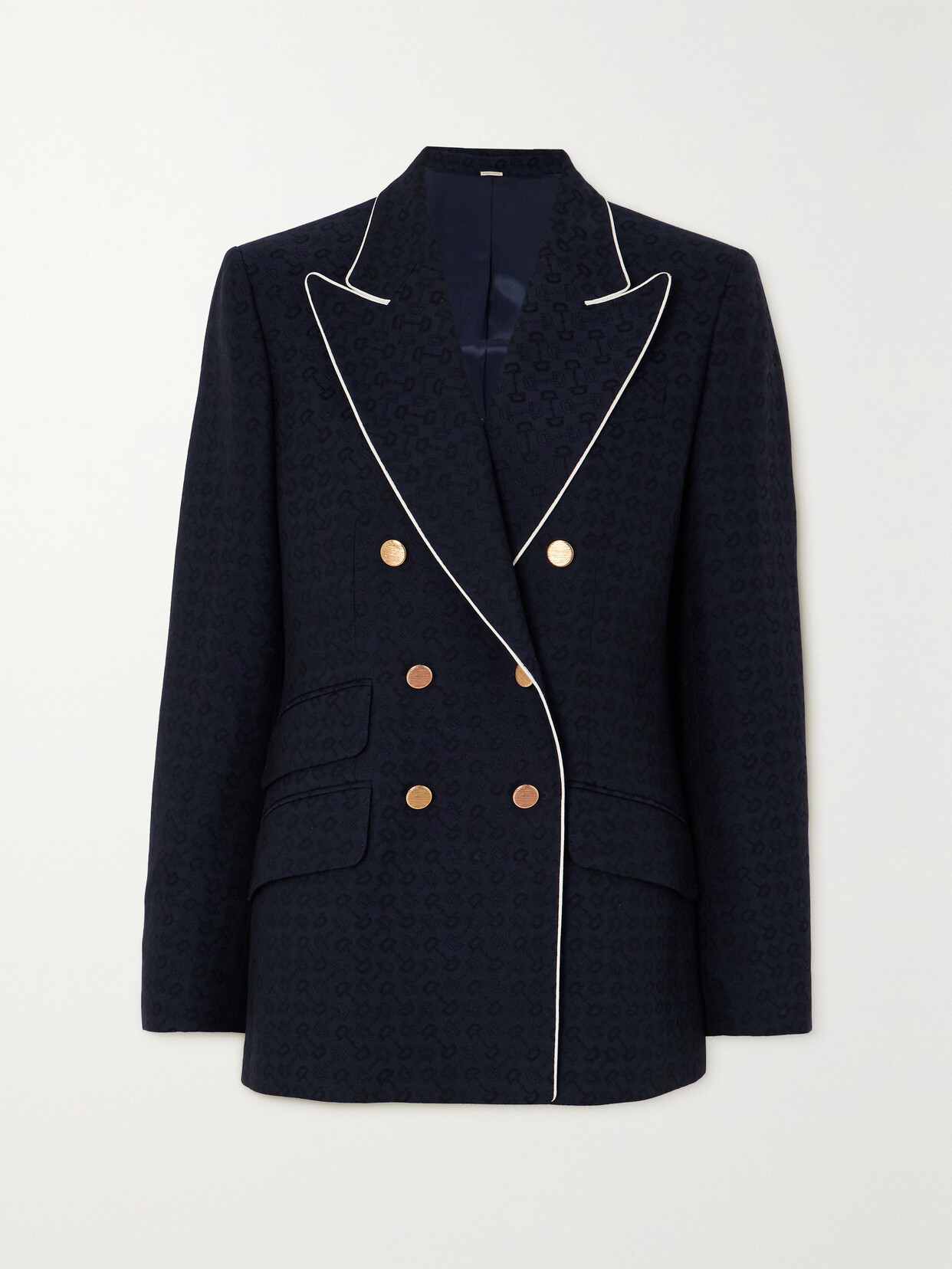 Gucci Double-breasted Cotton And Wool-blend Jacquard Blazer