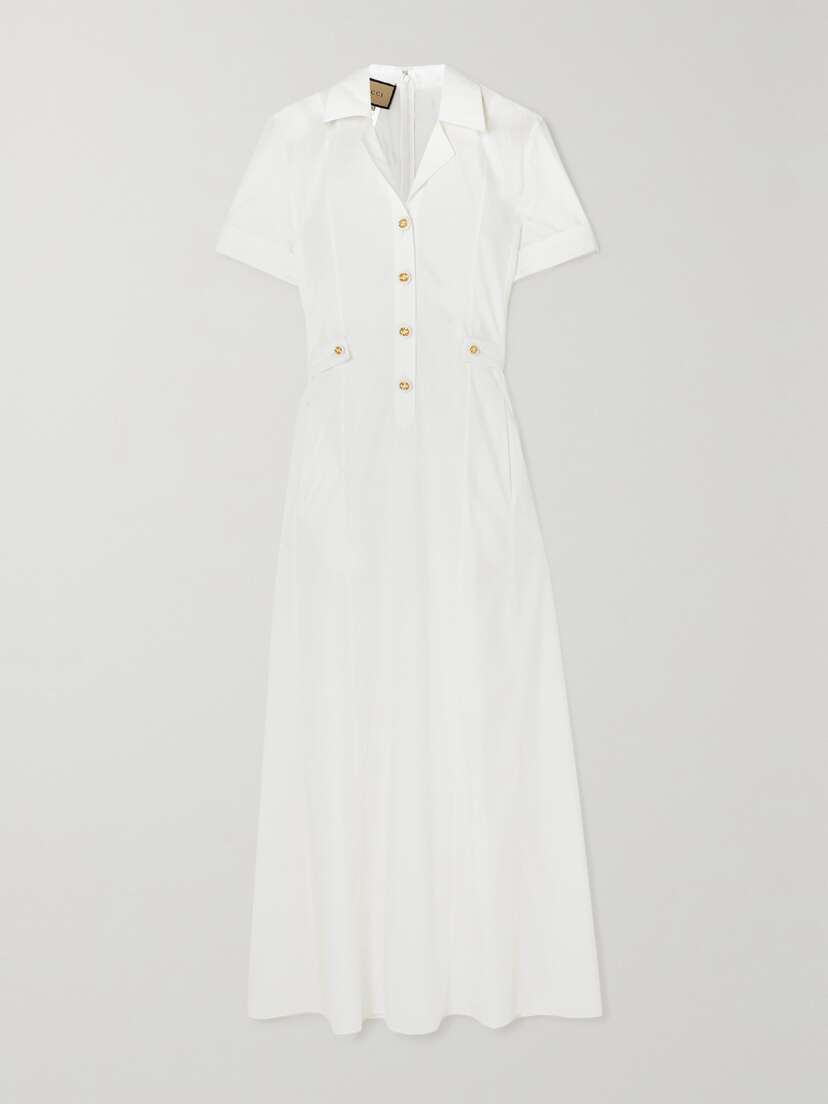 Gucci Cotton-poplin Maxi Shirt Dress