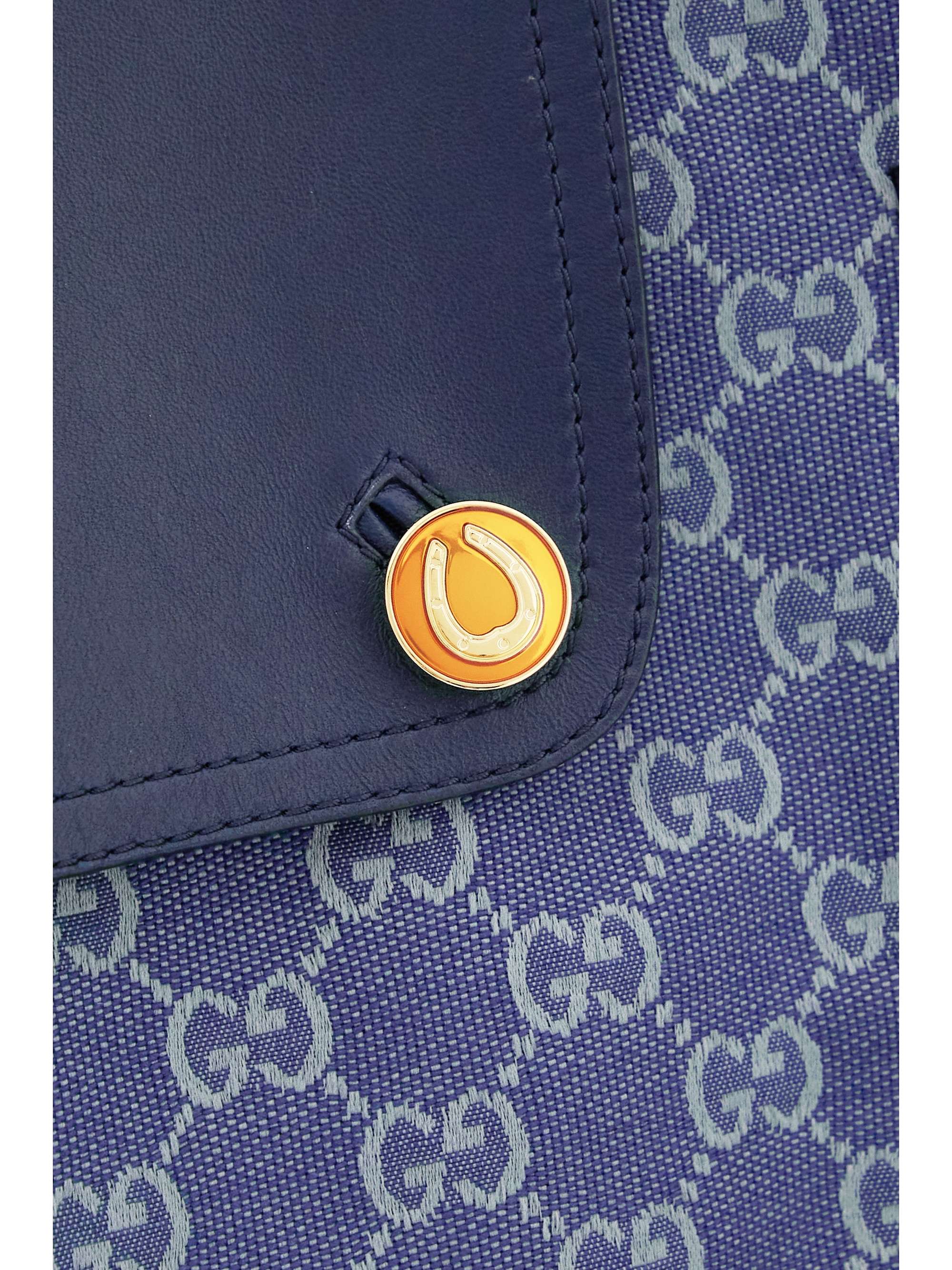 GUCCI Leathertrimmed cottonblend jacquard coat NETAPORTER