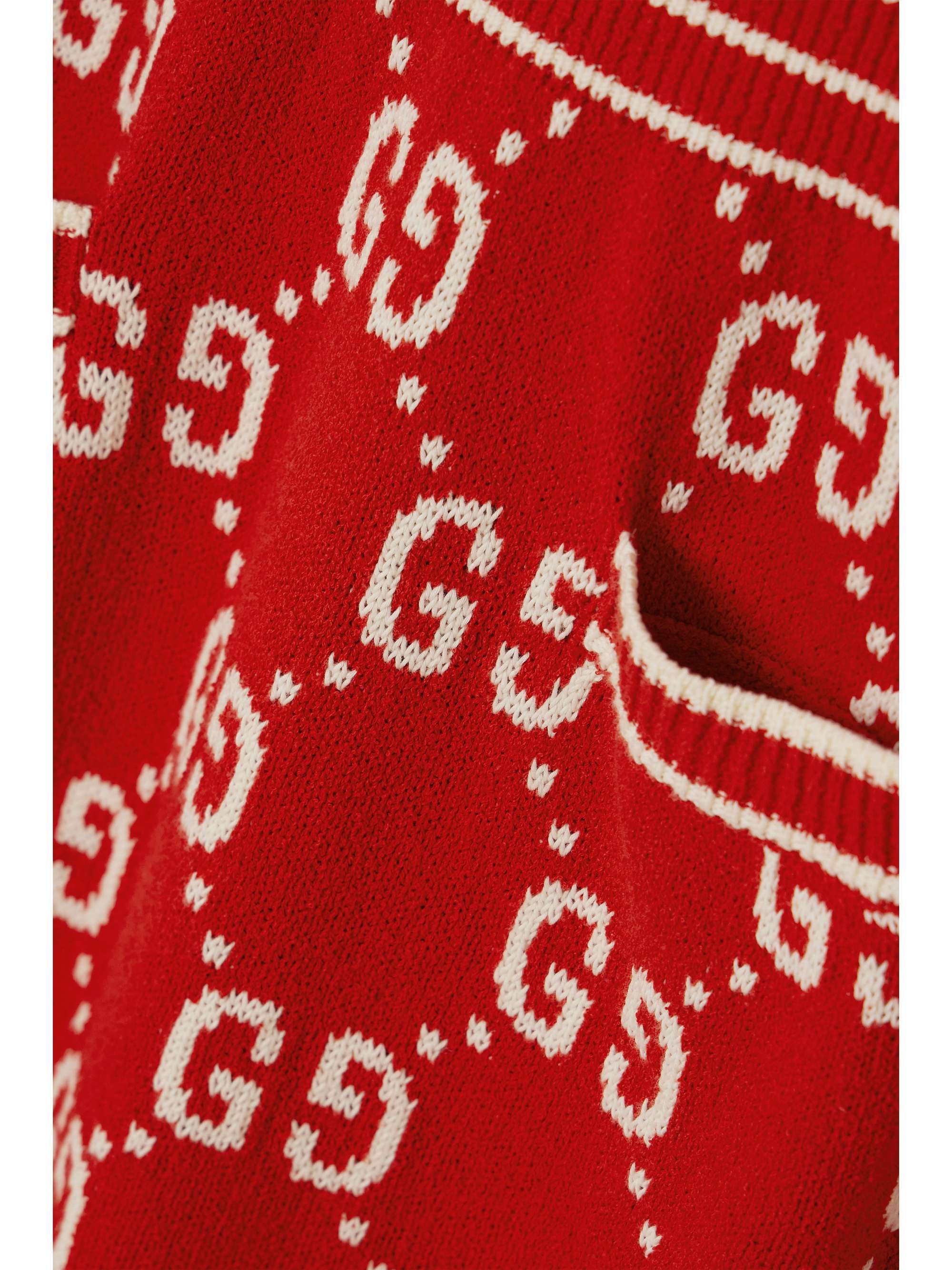 GUCCI Cottonblend jacquard mini dress NETAPORTER