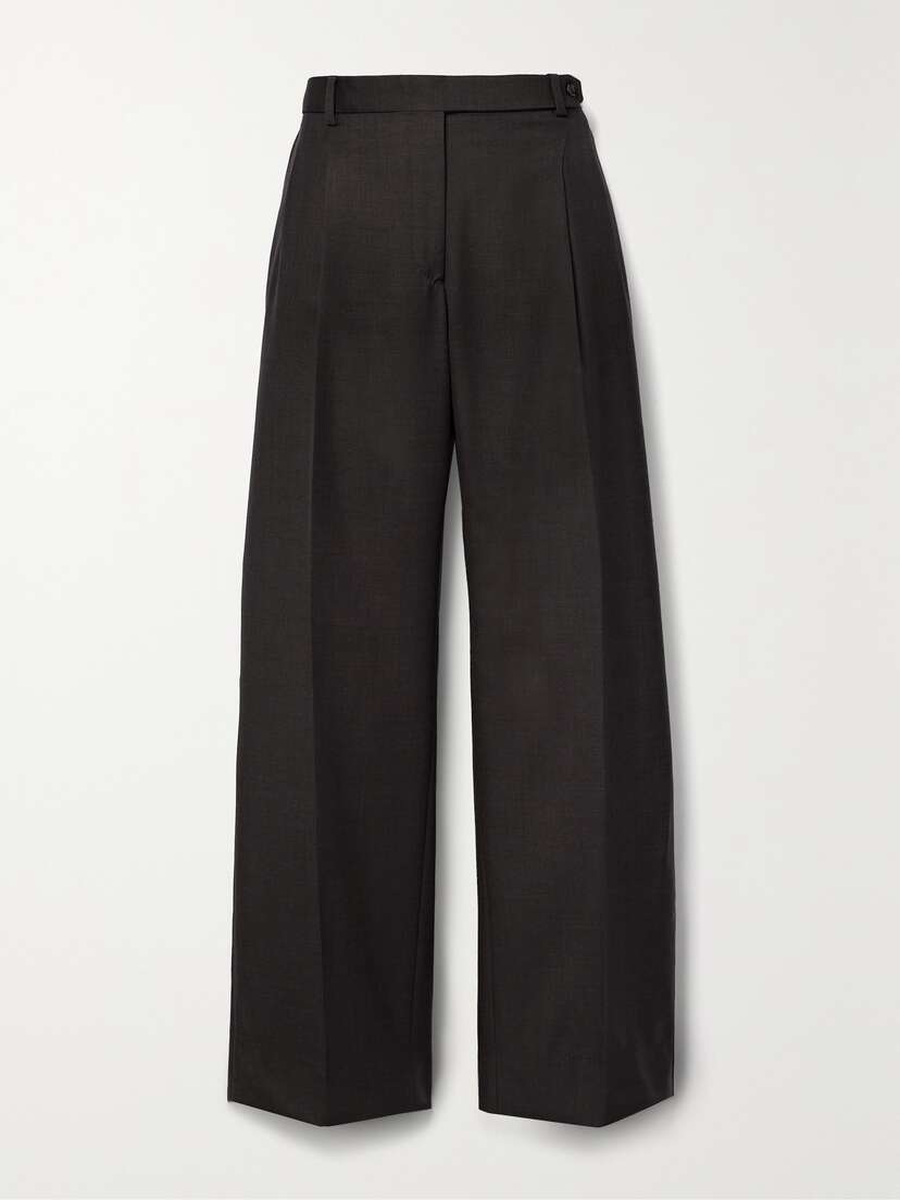 Brioni Pleated Wool Straight-leg Pants