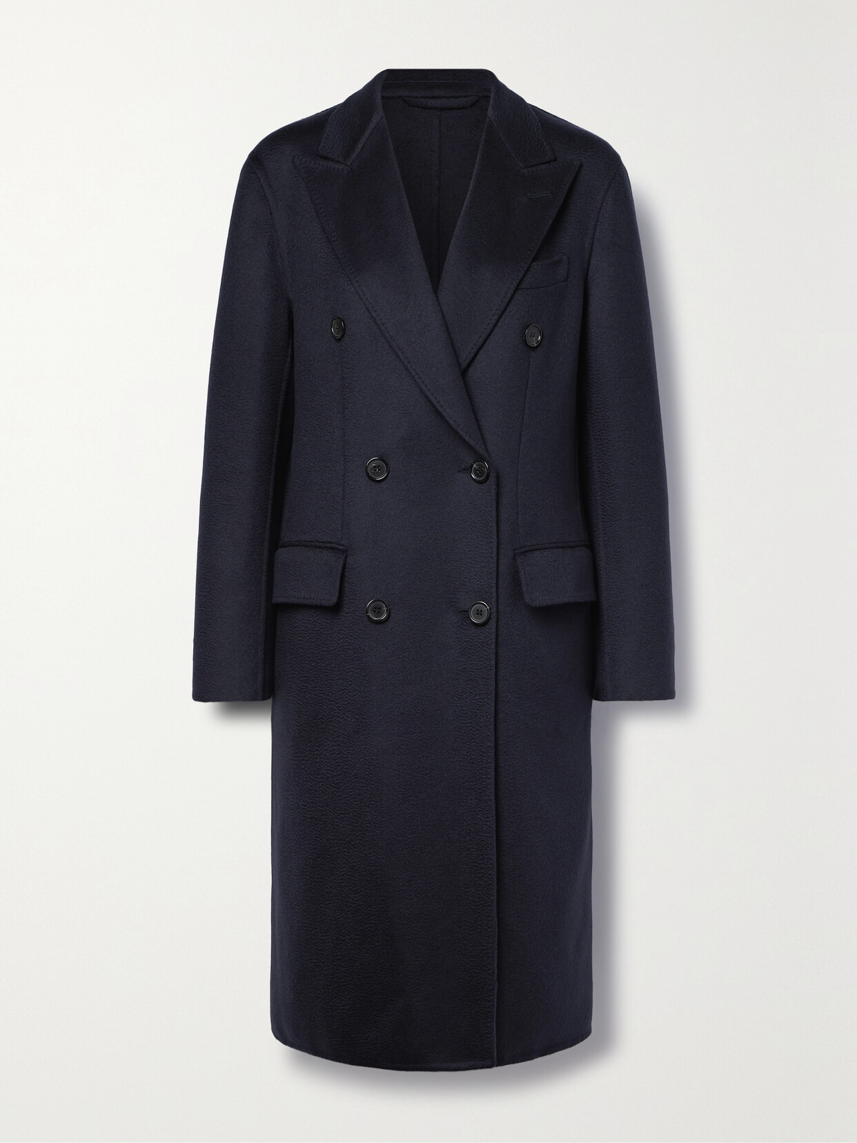 Brioni - Salomone Double-breasted Cashmere Coat - Blue