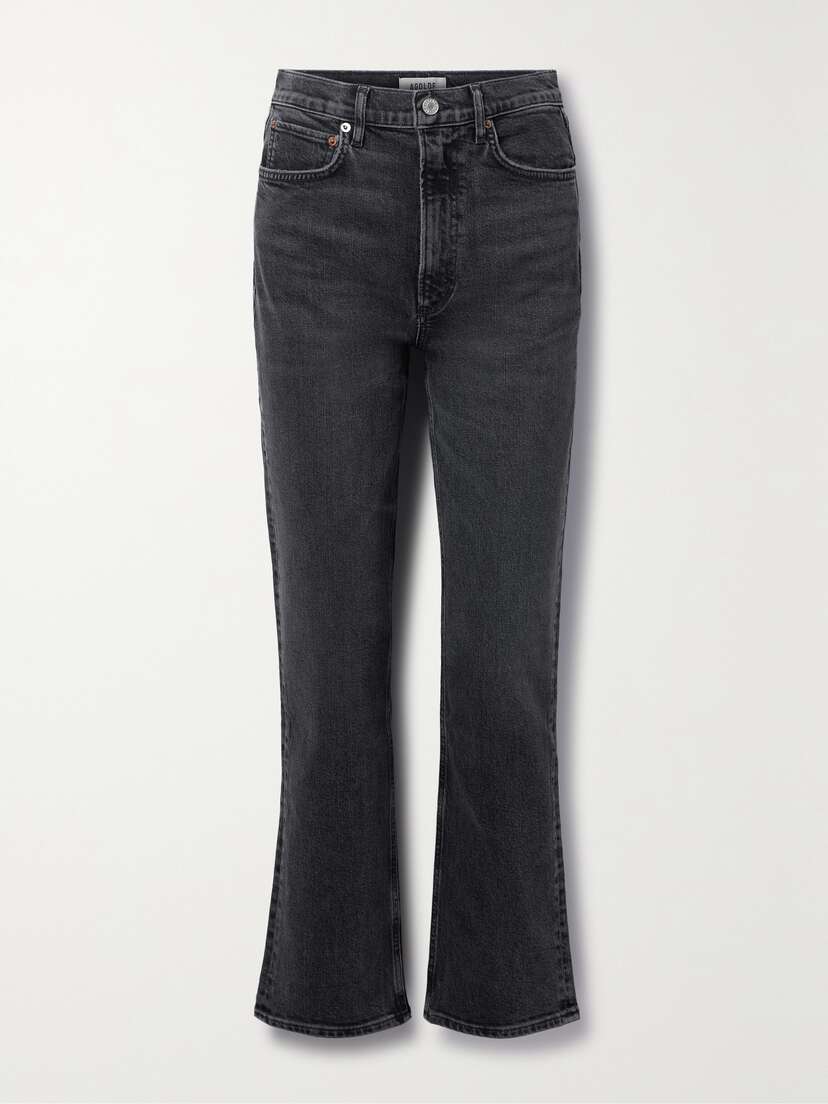 AGOLDE + Net Sustain Stovepipe High-rise Straight-leg Organic Jeans